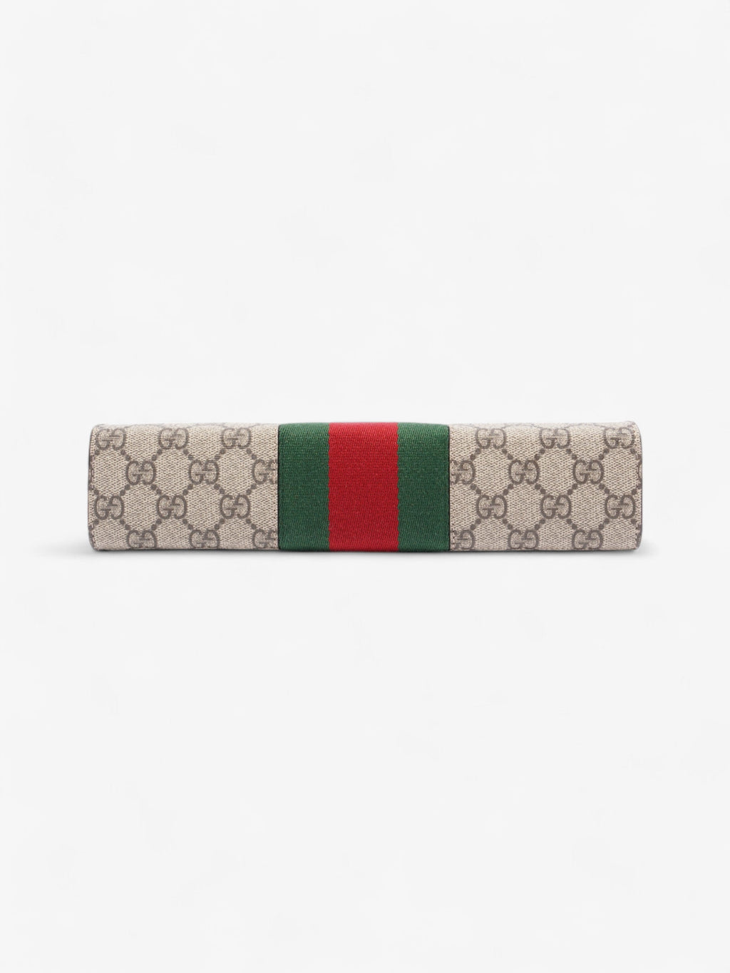Gucci Web Clutch GG Supreme / Green / Red Canvas