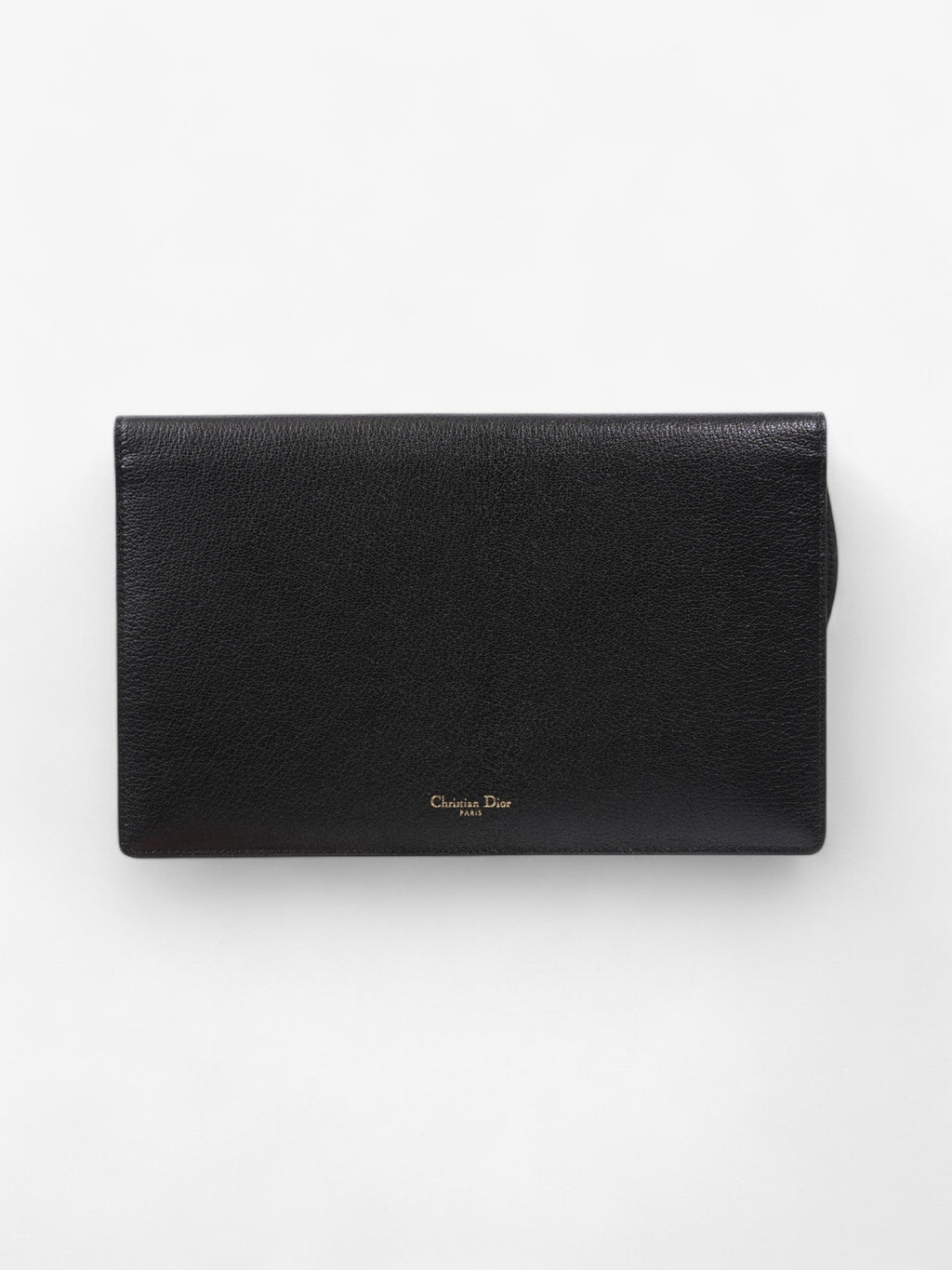 Christian Dior Saddle Pouch Black Leather
