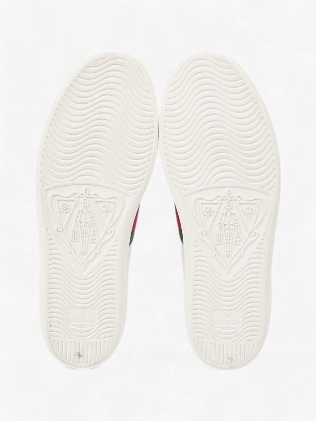 Gucci New Ace Bee Sneakers White  / Green / Red Leather EU 38 UK 5