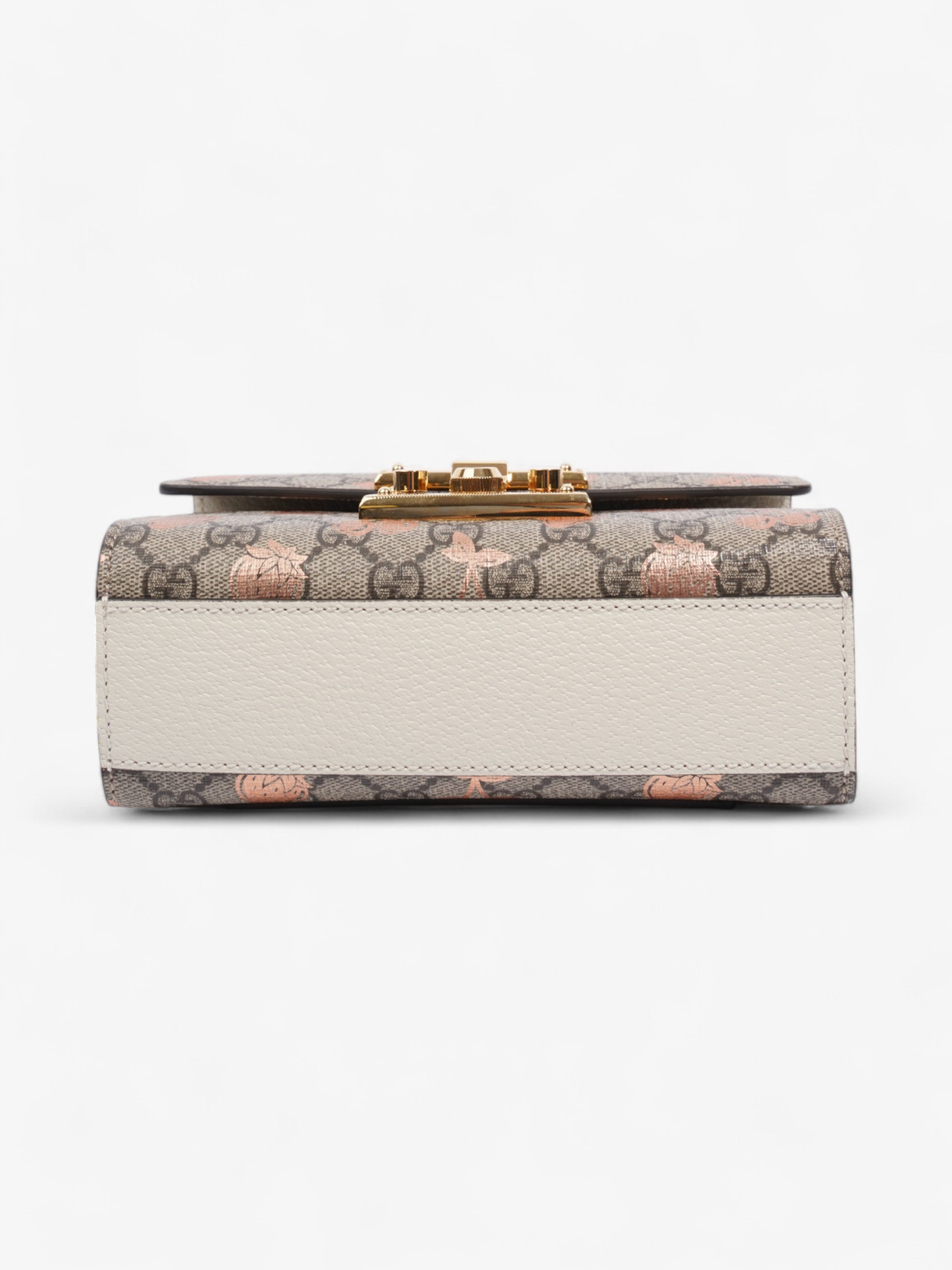 Gucci Padlock Berry Shoulder Bag GG Supreme / Rose Gold Canvas Small