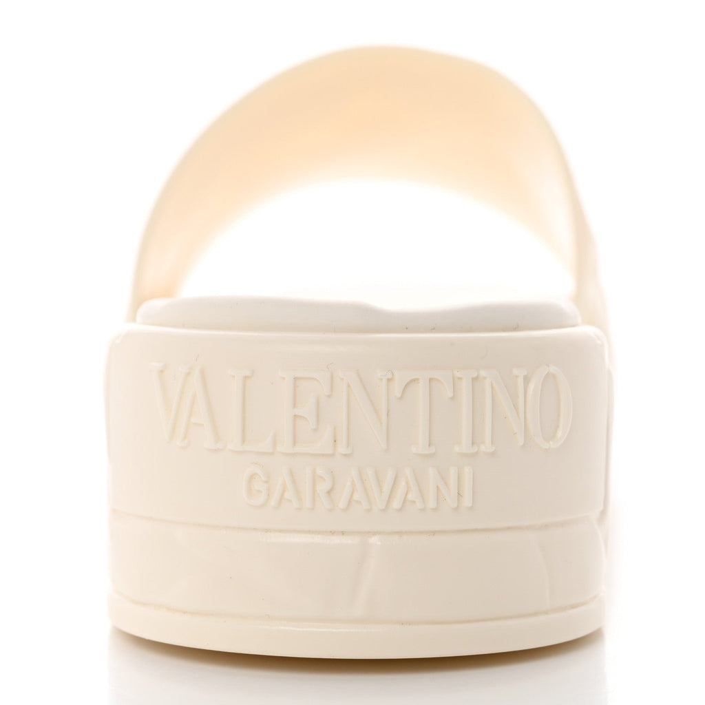 VALENTINO GARAVANI ATELIER SCULPTED PLATFORM POOLSIDE SLIDE MULES