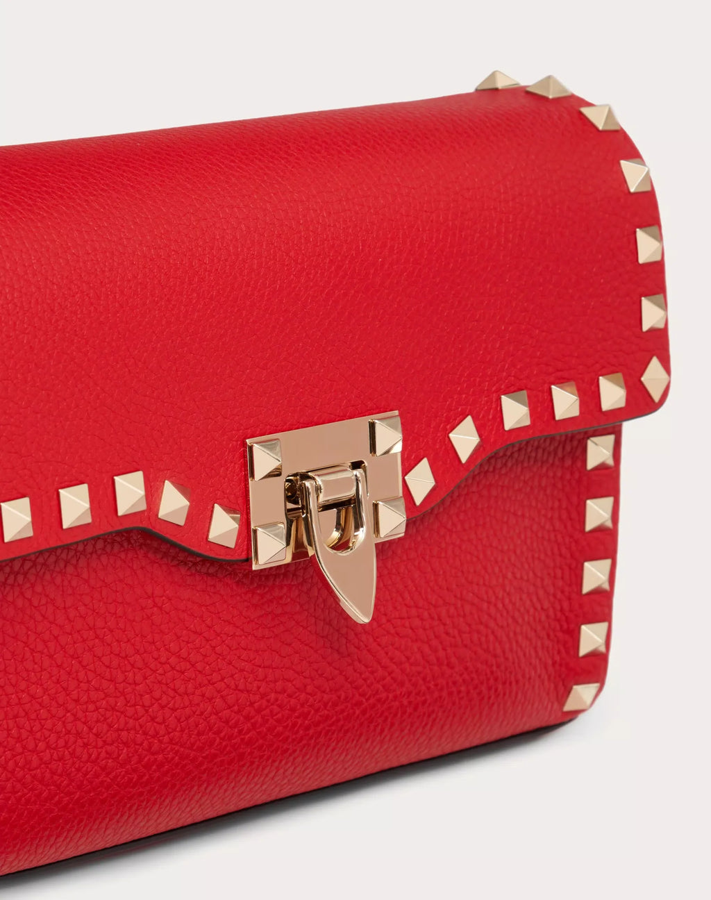 VALENTINO GARAVANI SMALL ROCKSTUD GRAINY CALFSKIN CROSSBODY BAG