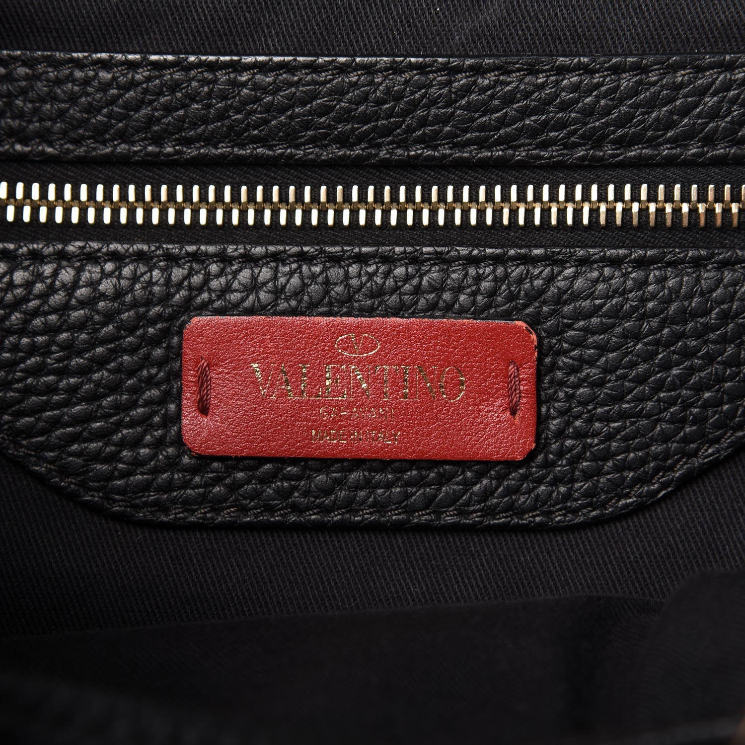 VALENTINO Pebbled Calfskin Rockstud Drawstring Backpack