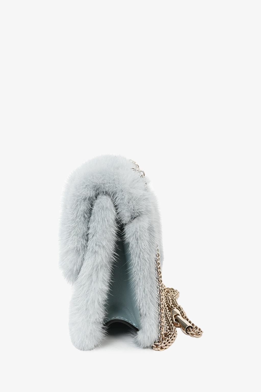 Valentino Blue Mink Glam Lock Shoulder Bag