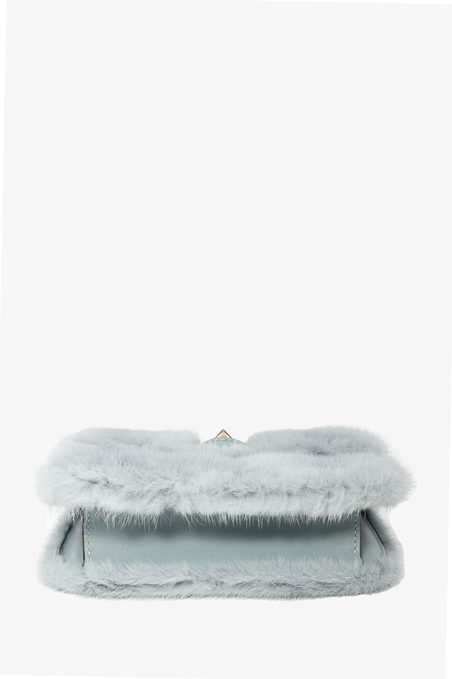 Valentino Blue Mink Glam Lock Shoulder Bag