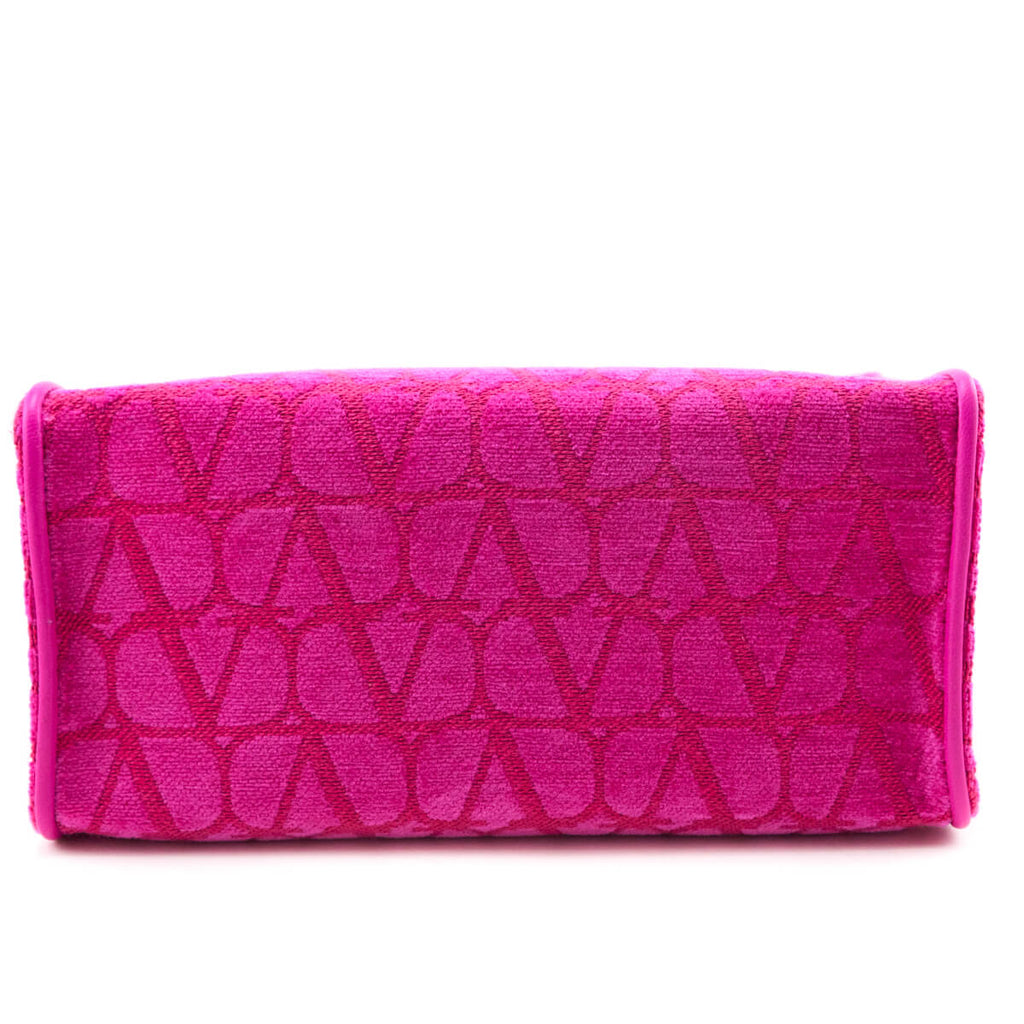Valentino Pink & Red Toile Iconographe Le Troisieme Mini Tote