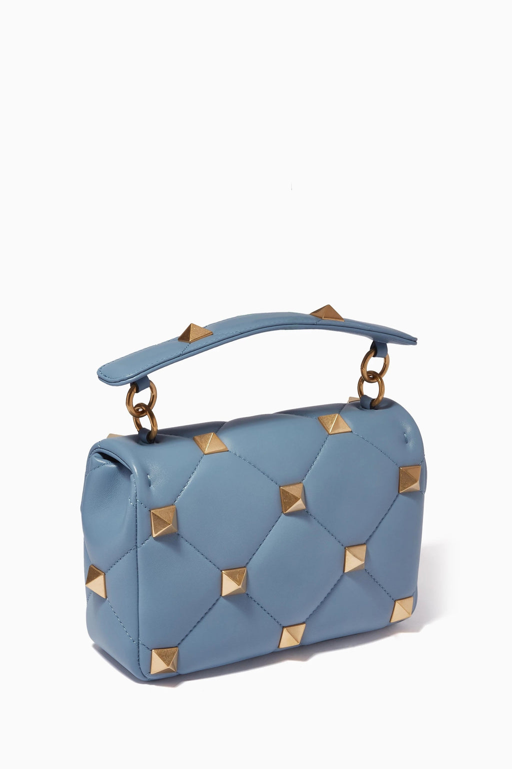 VALENTINO GARAVANI ROMAN STUD LEATHER HANDBAG