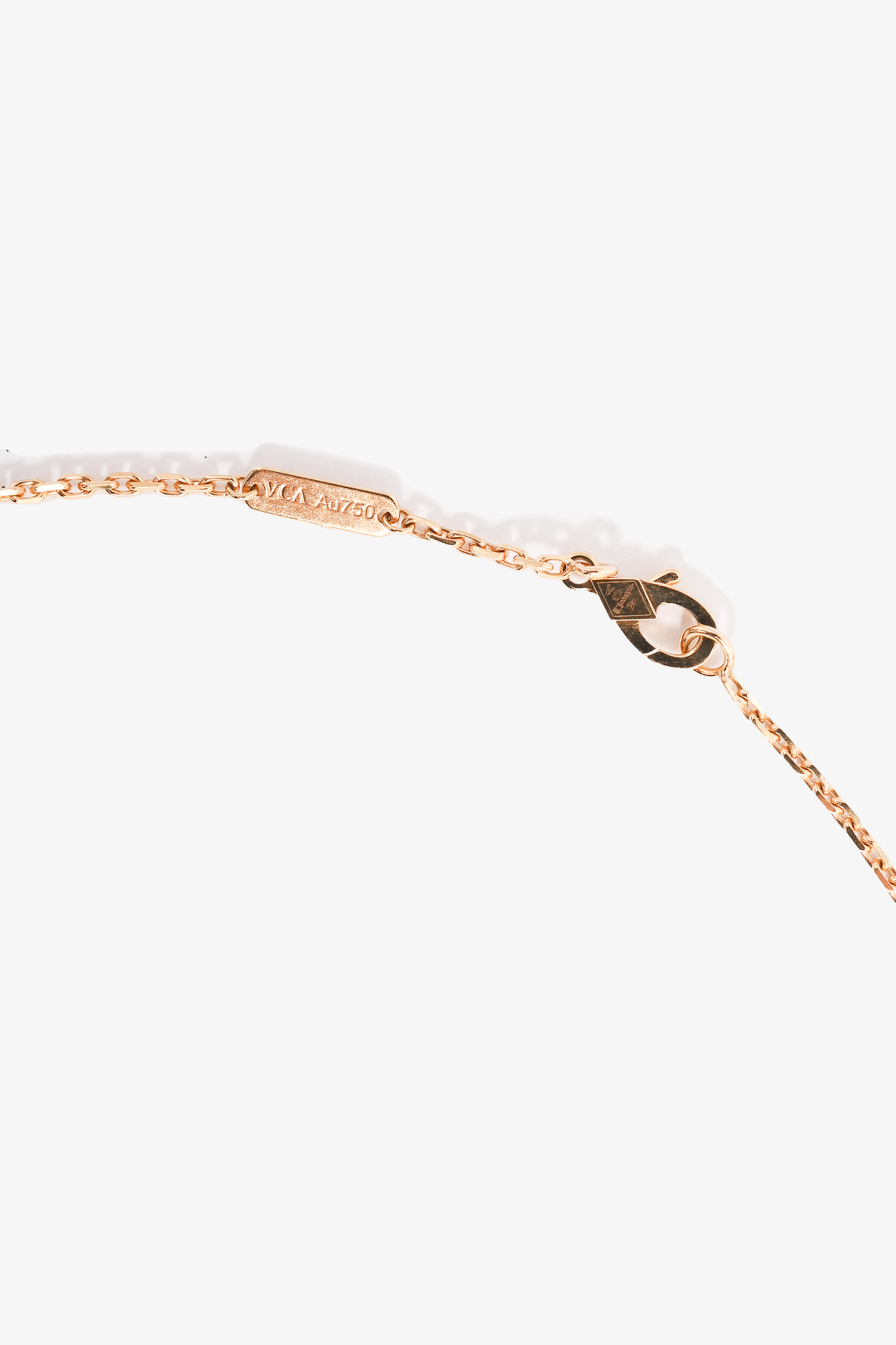 Van Cleef & Arpels 18K Yellow Gold Motif Magic Alhambra Pendant Necklace