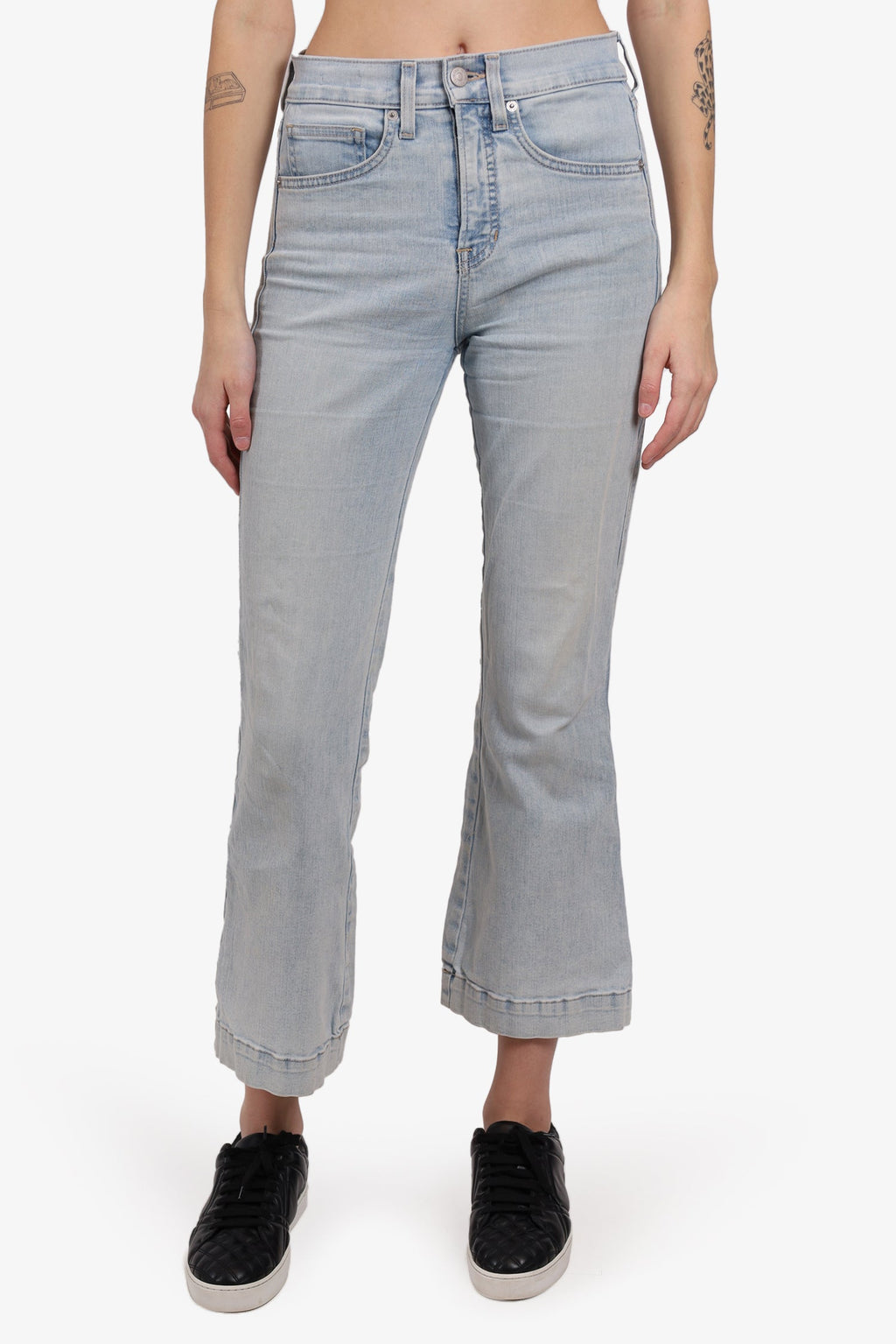 Veronica Beard Light Blue Denim Wide Leg Jeans Size 28