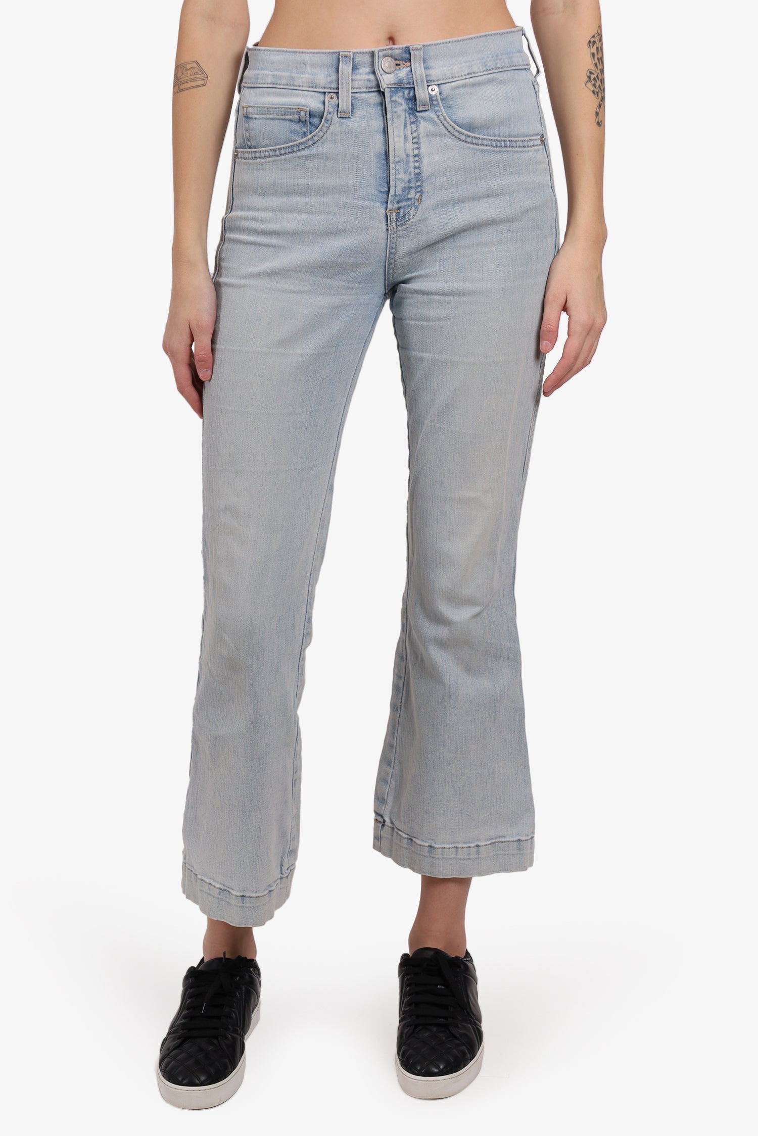Veronica Beard Light Blue Denim Wide Leg Jeans Size 28