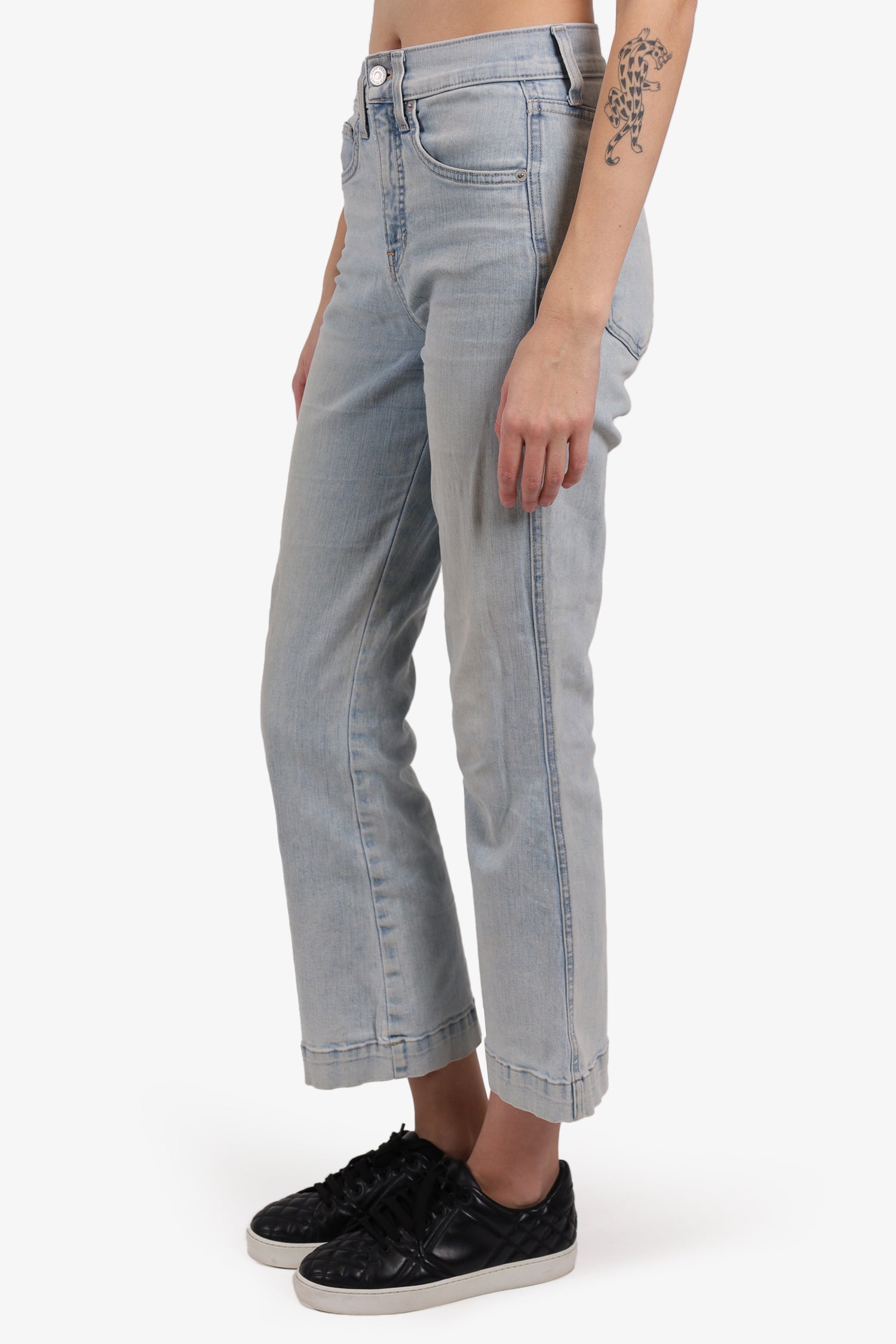 Veronica Beard Light Blue Denim Wide Leg Jeans Size 28