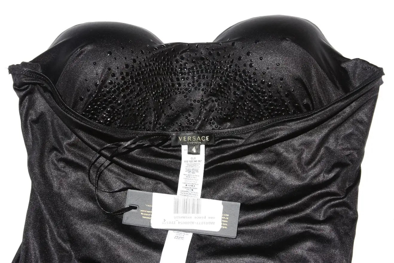 VERSACE BLACK ONE-PIECE SWIMSUIT