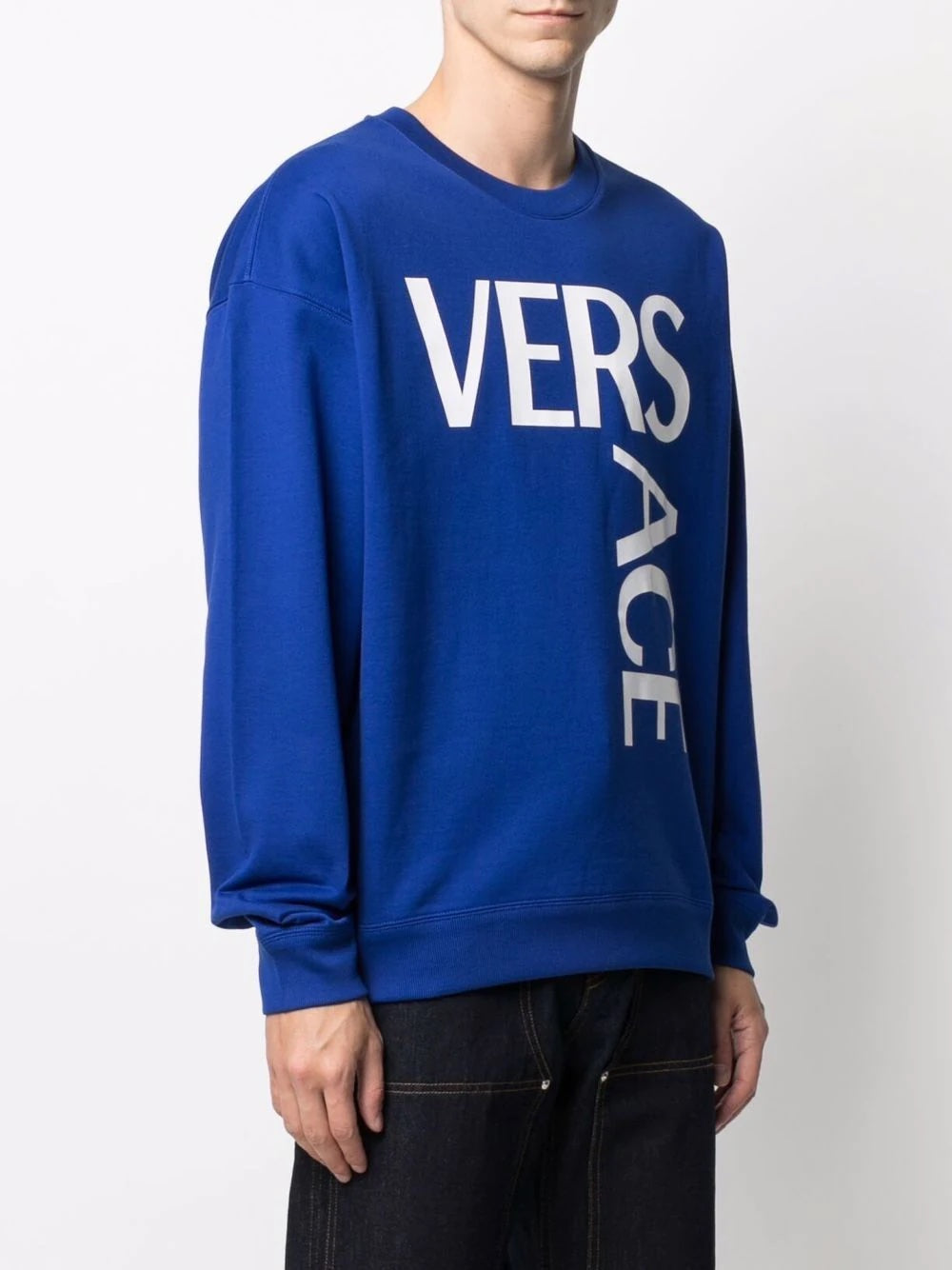 VERSACE MAXI LOGO CREWNECK SWEATSHIRT