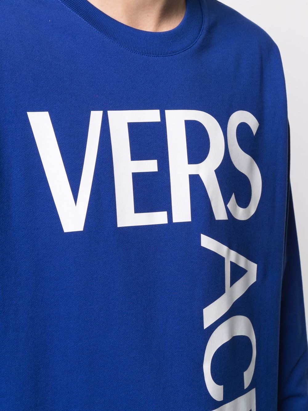 VERSACE MAXI LOGO CREWNECK SWEATSHIRT