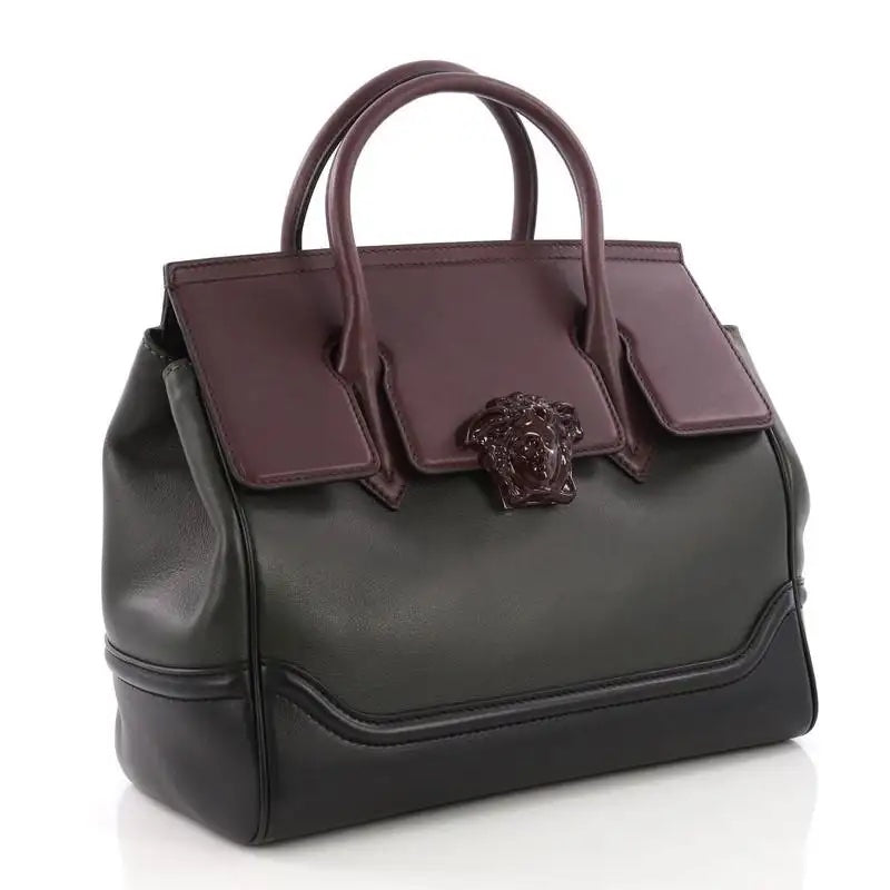 VERSACE PALAZZO MEDUSA EMPIRE LEATHER HANDBAG