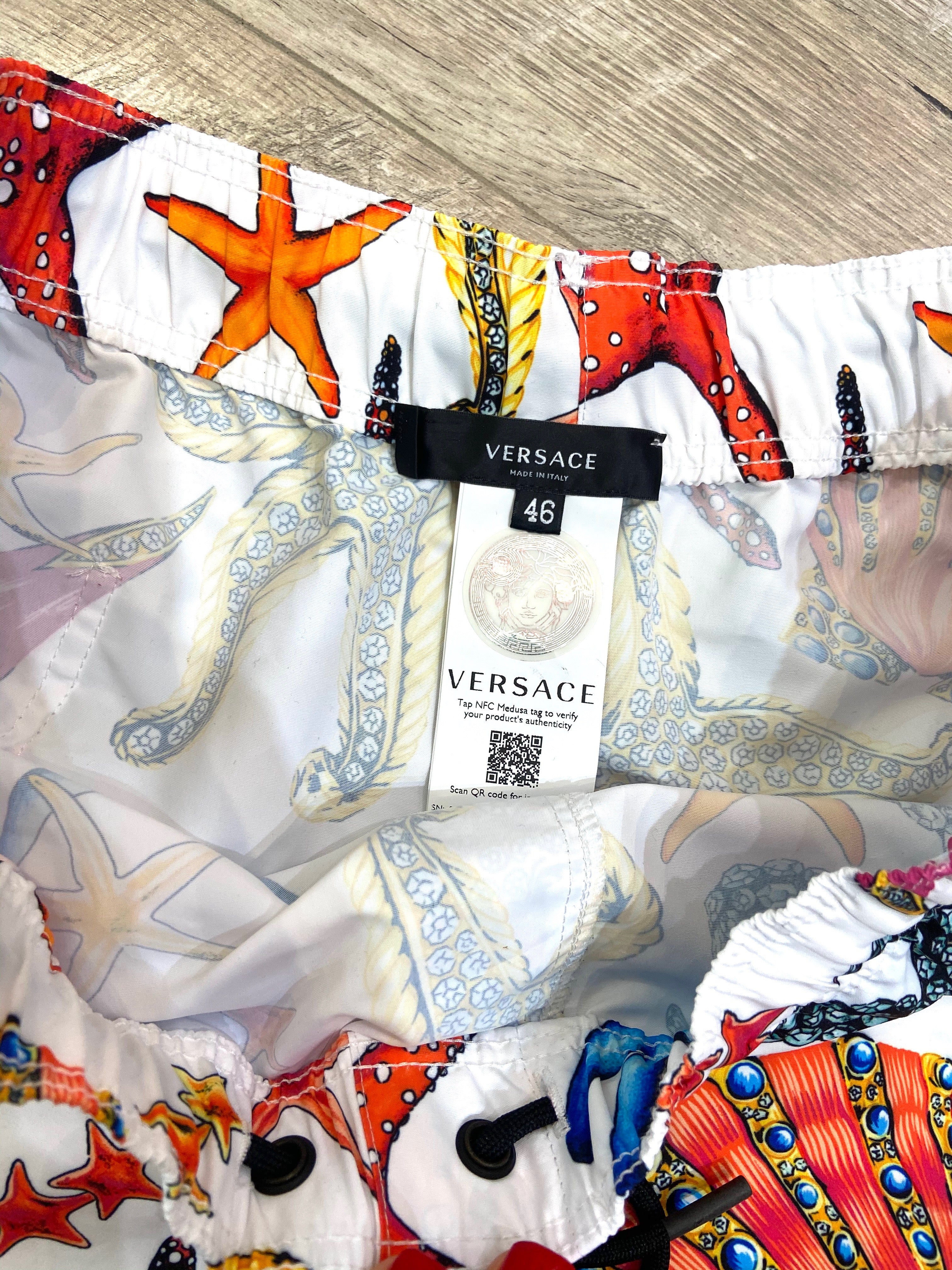 VERSACE TRÉSOR DE LA MER BOY SHORTS SWIMSUIT