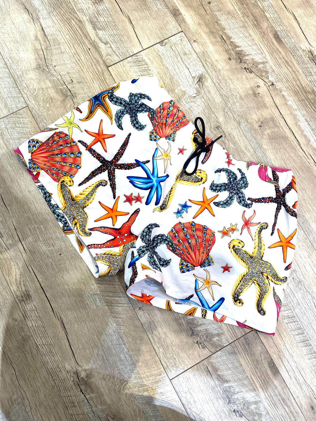 VERSACE TRÉSOR DE LA MER BOY SHORTS SWIMSUIT