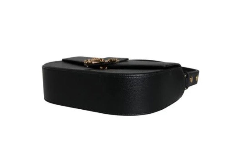 VESACE VIRTUS CALFSKIN LEATHER SHOULDER BAG