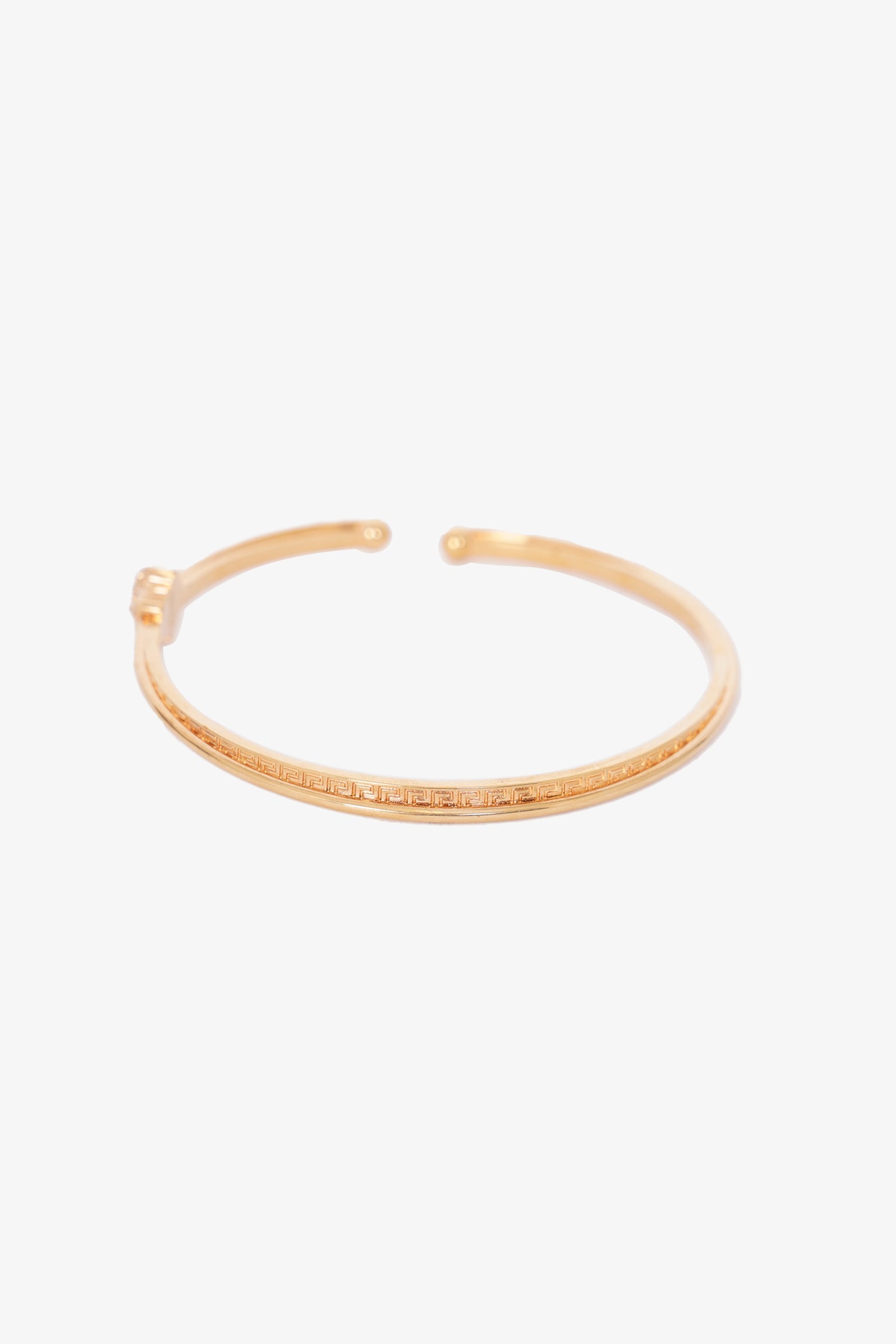 Versace Gold Tone Bangle Arm Cuff Set
