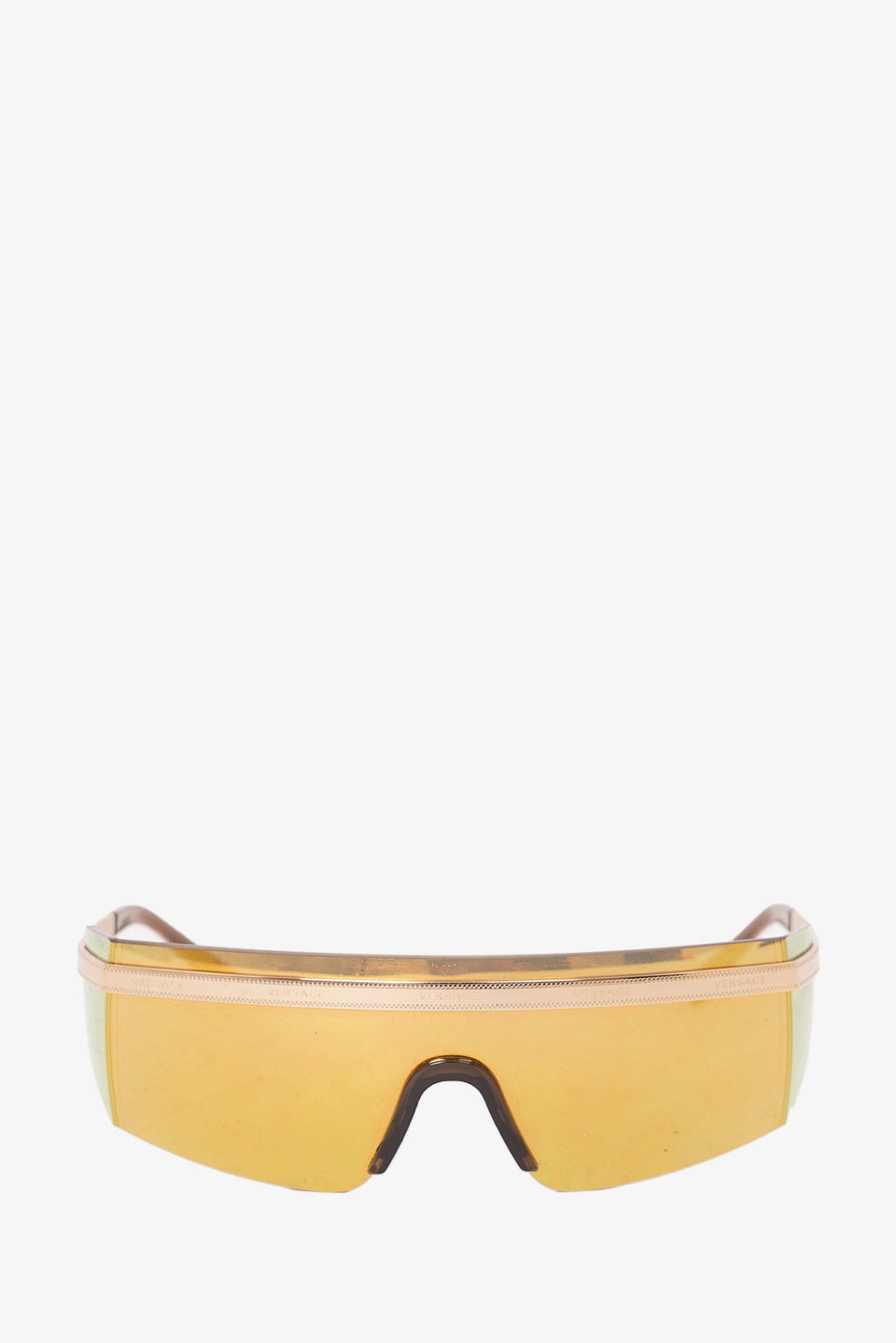 Versace Shield Mirrored Sunglasses