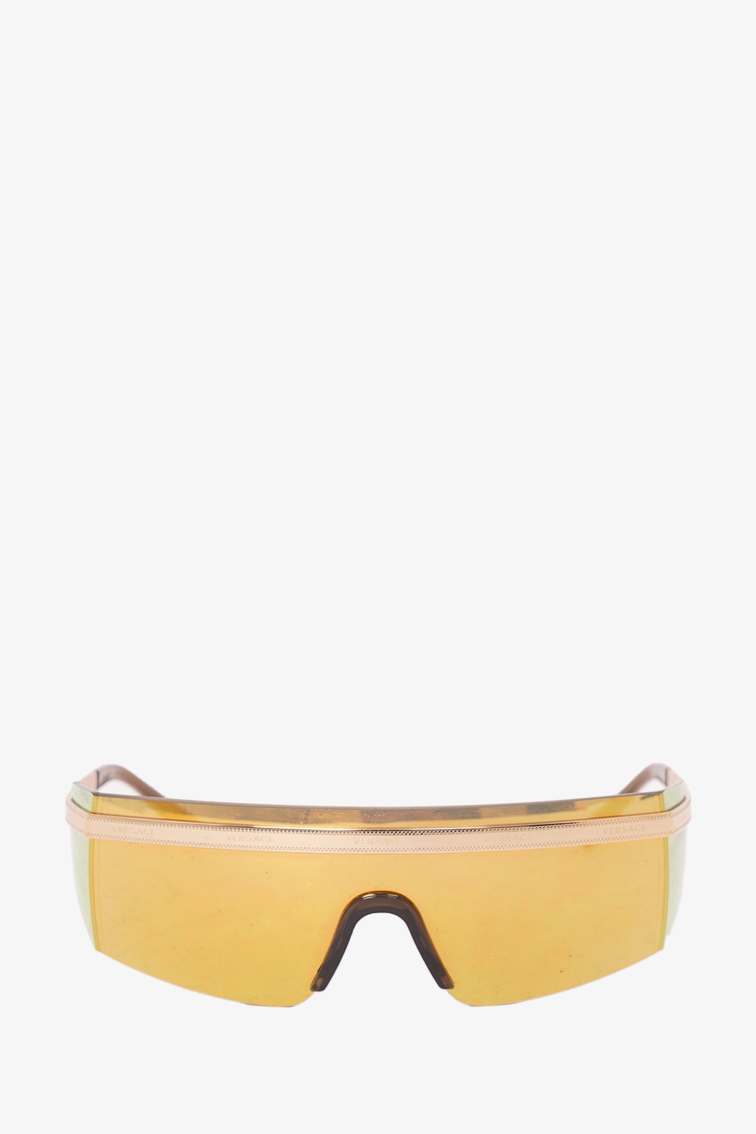 Versace Shield Mirrored Sunglasses