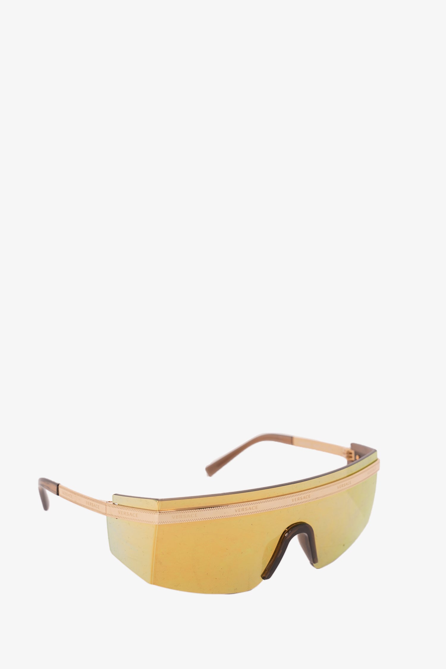 Versace Shield Mirrored Sunglasses