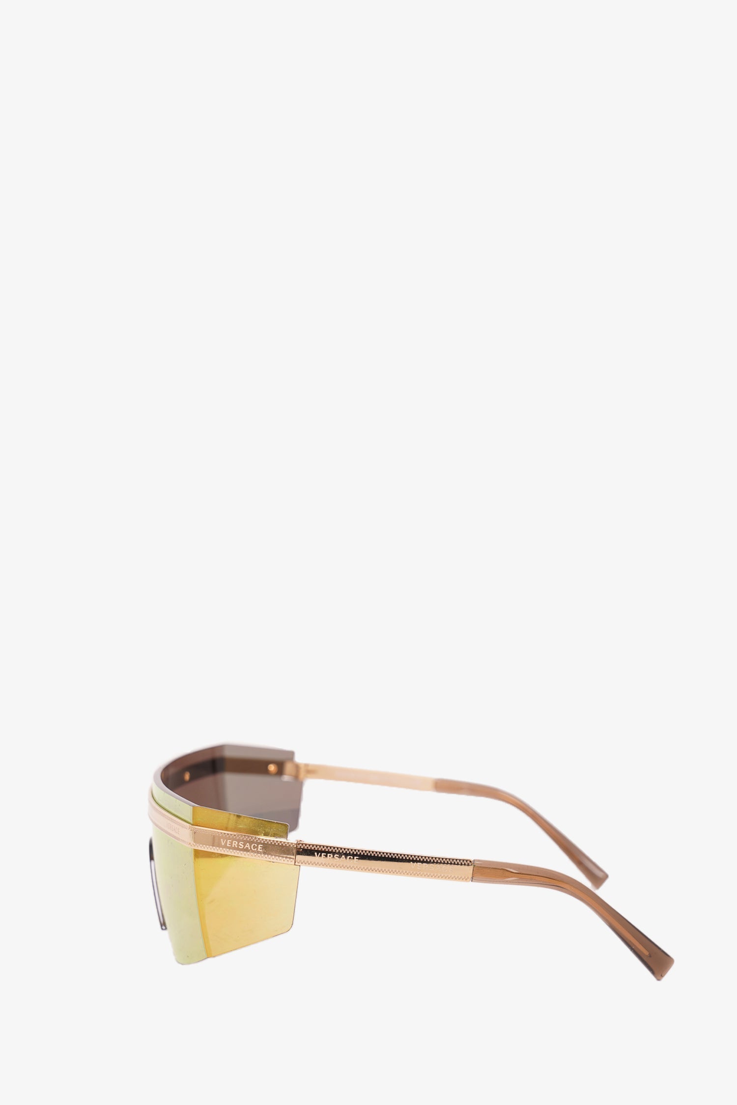 Versace Shield Mirrored Sunglasses
