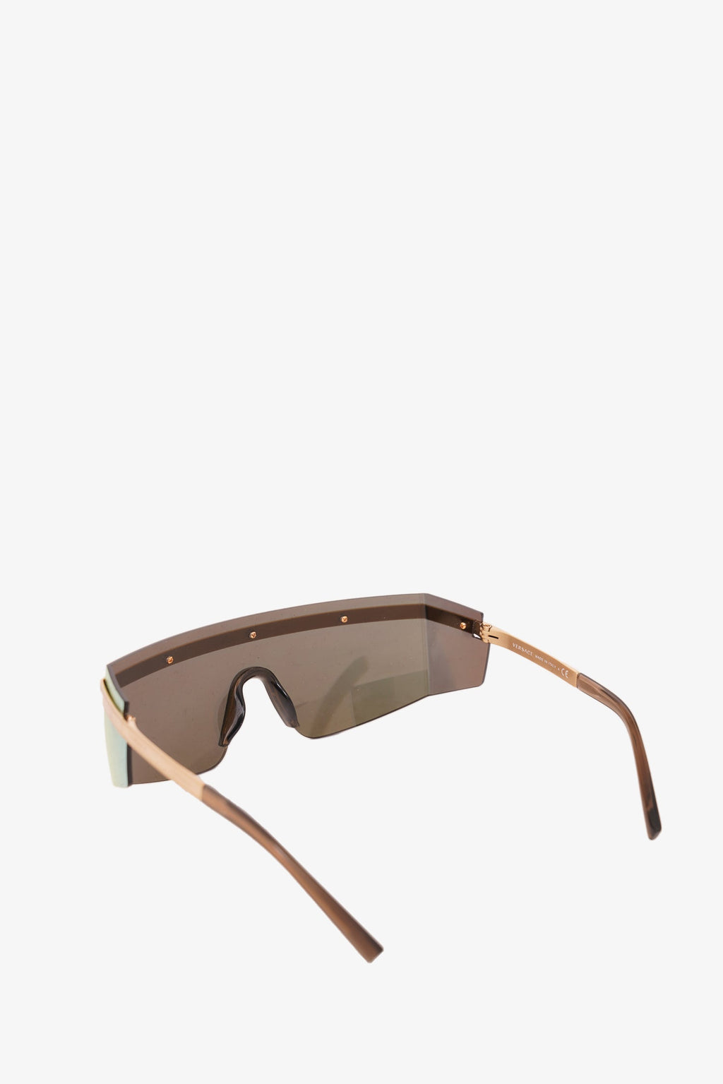 Versace Shield Mirrored Sunglasses