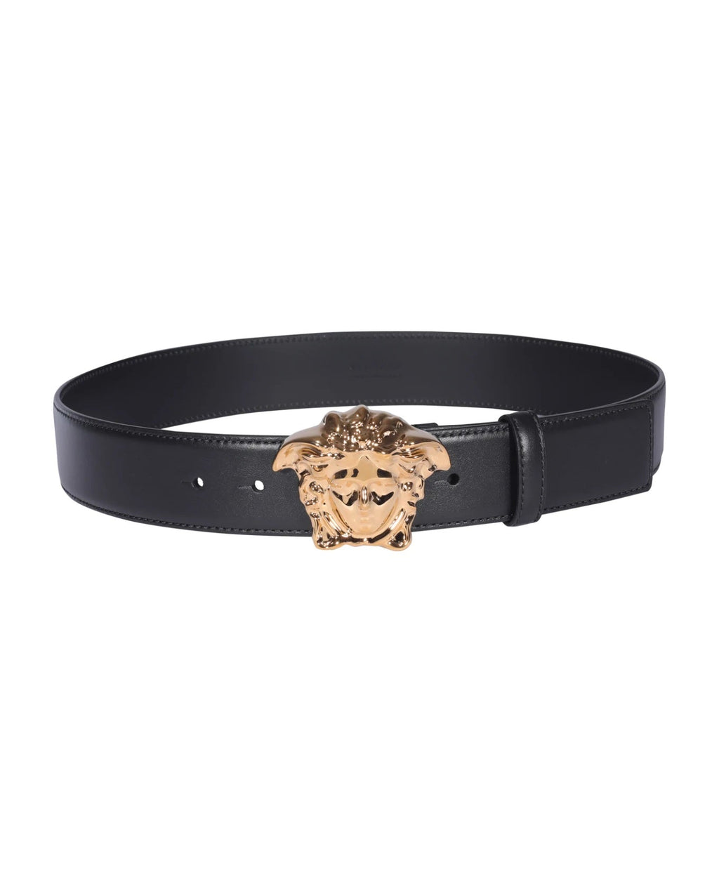 VERSACE MEDUSA LOGO LEATHER BELT
