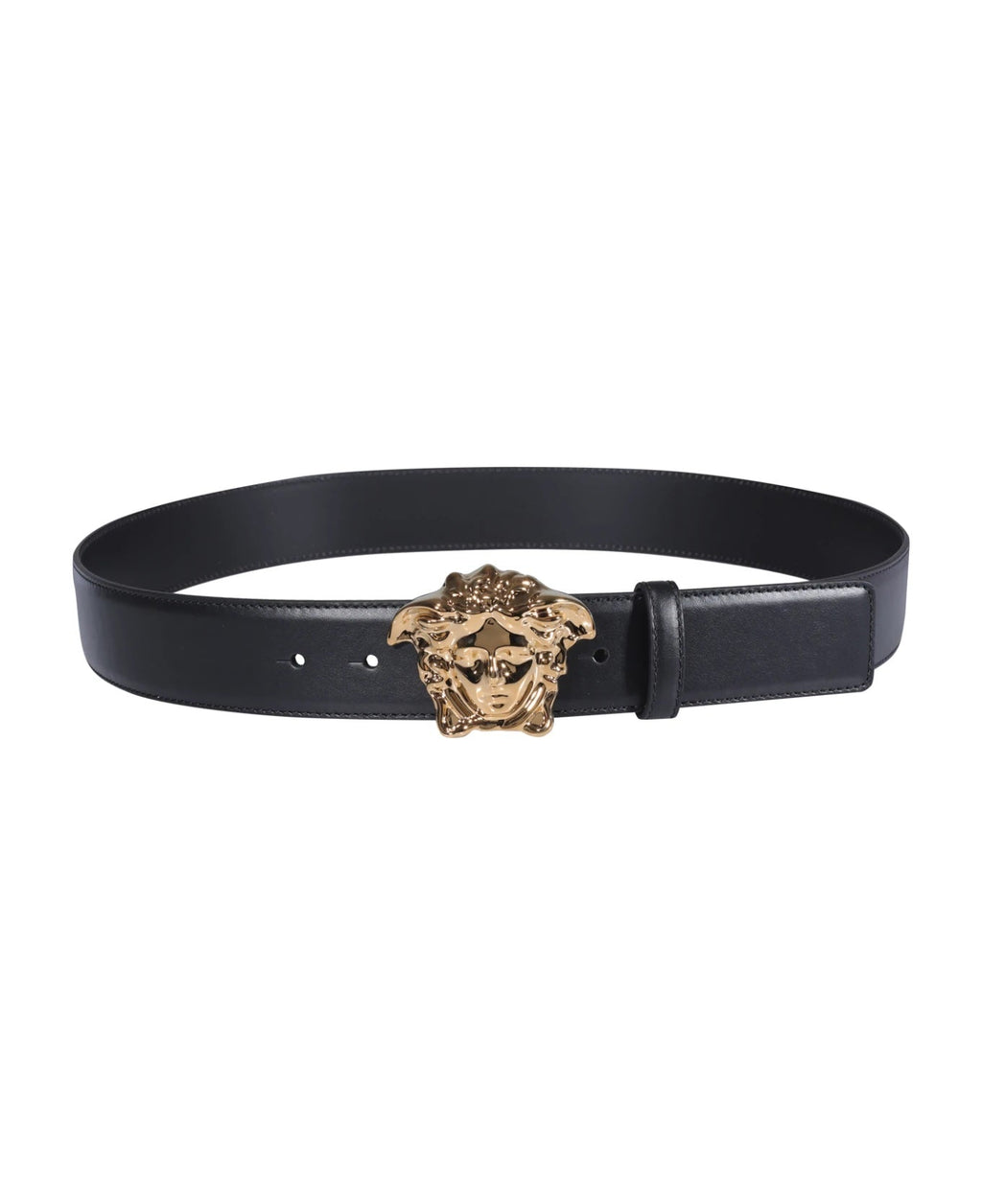 VERSACE MEDUSA LOGO LEATHER BELT
