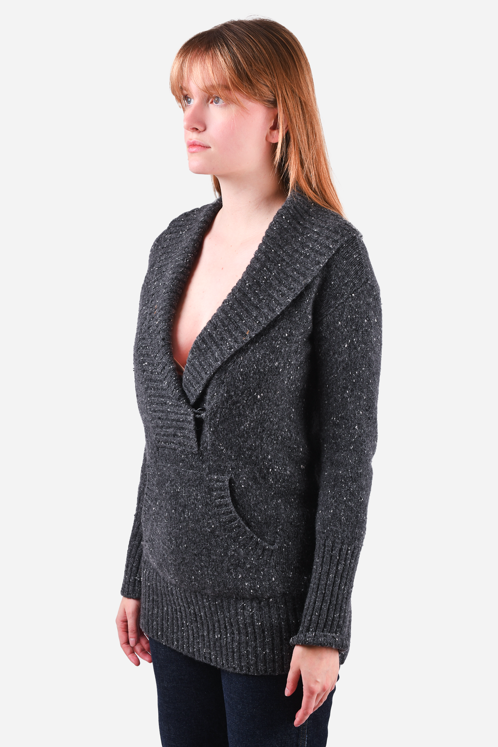 Vince Grey Cashmere Knit Pullover Sweater Size S