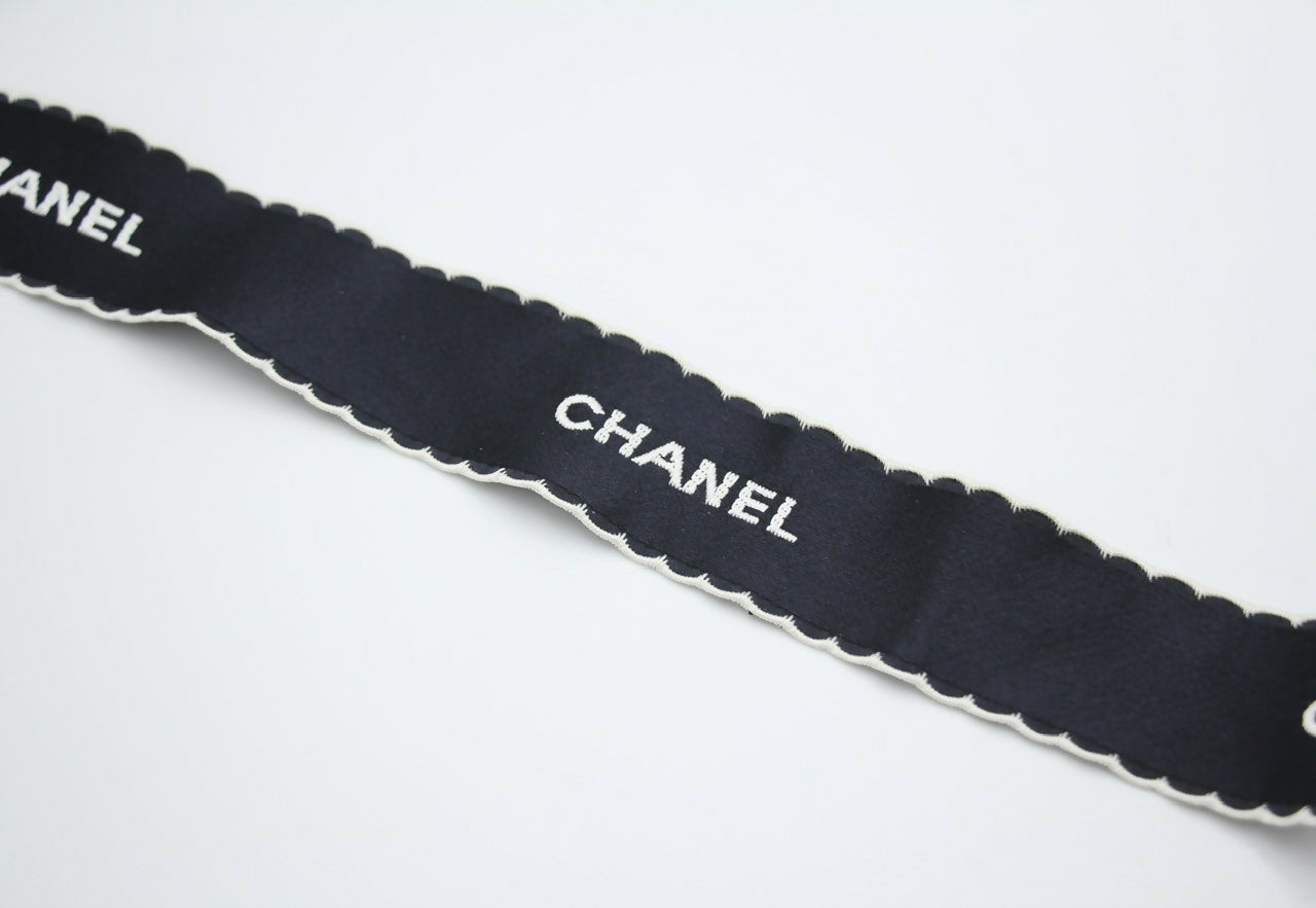 Chanel Vintage 1981-85 Silk Bow Long Ribbon Brooch