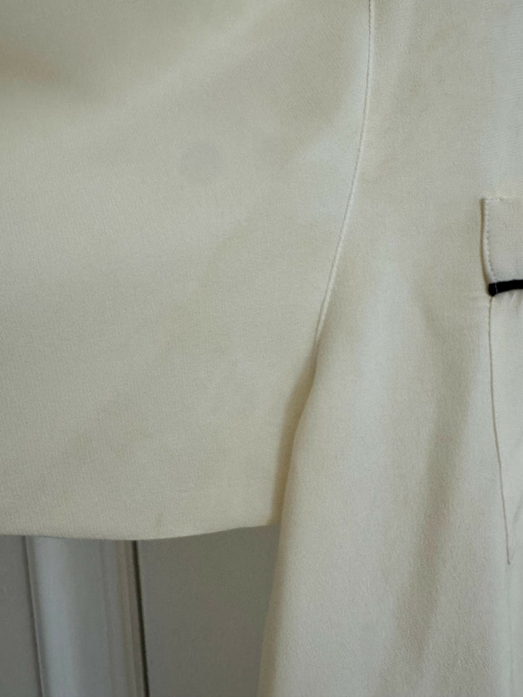 Rare Vintage Chanel Cream Silk Blouse