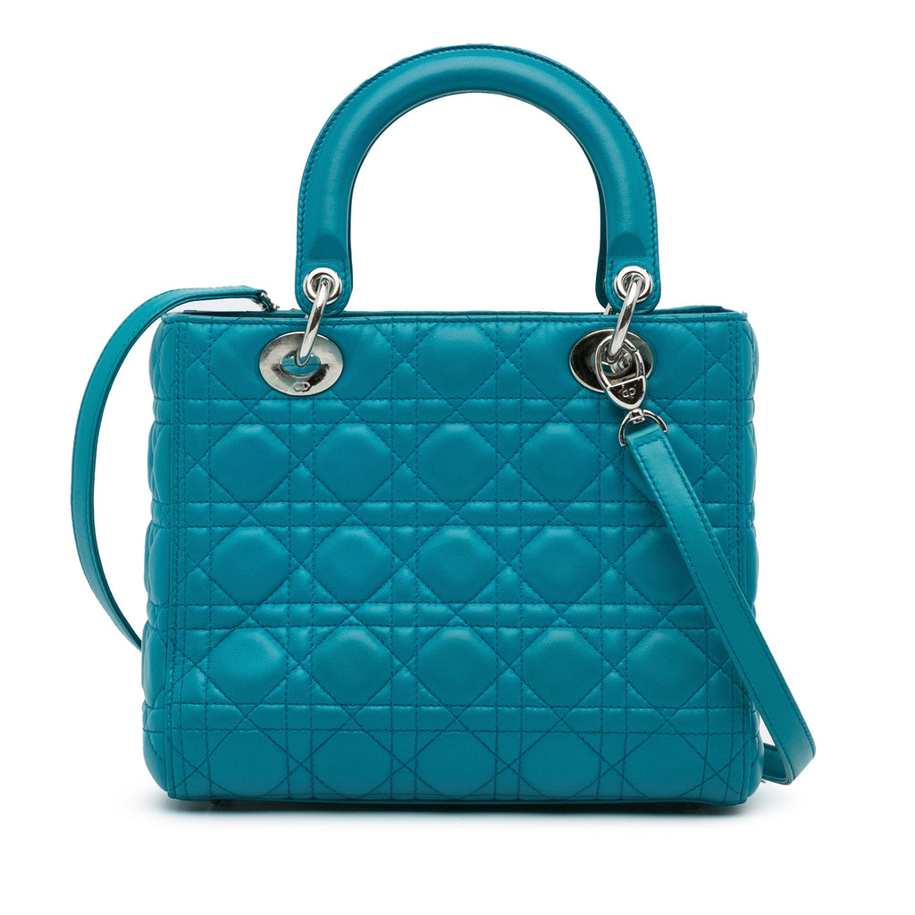 Lady Dior Bag Cannage Quilt Lambskin Medium