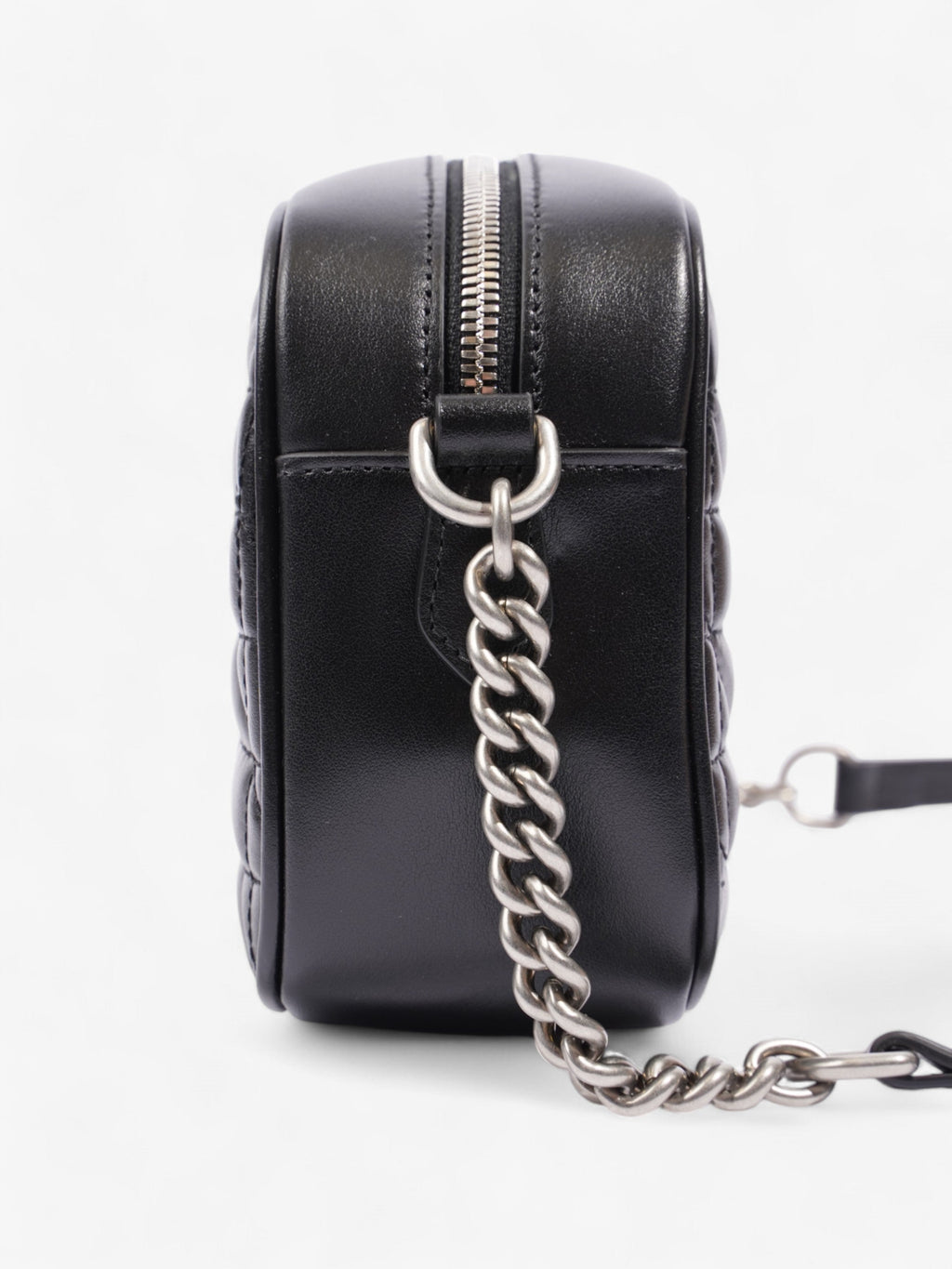 Gucci GG Marmont Chain Black Calfskin Leather Small