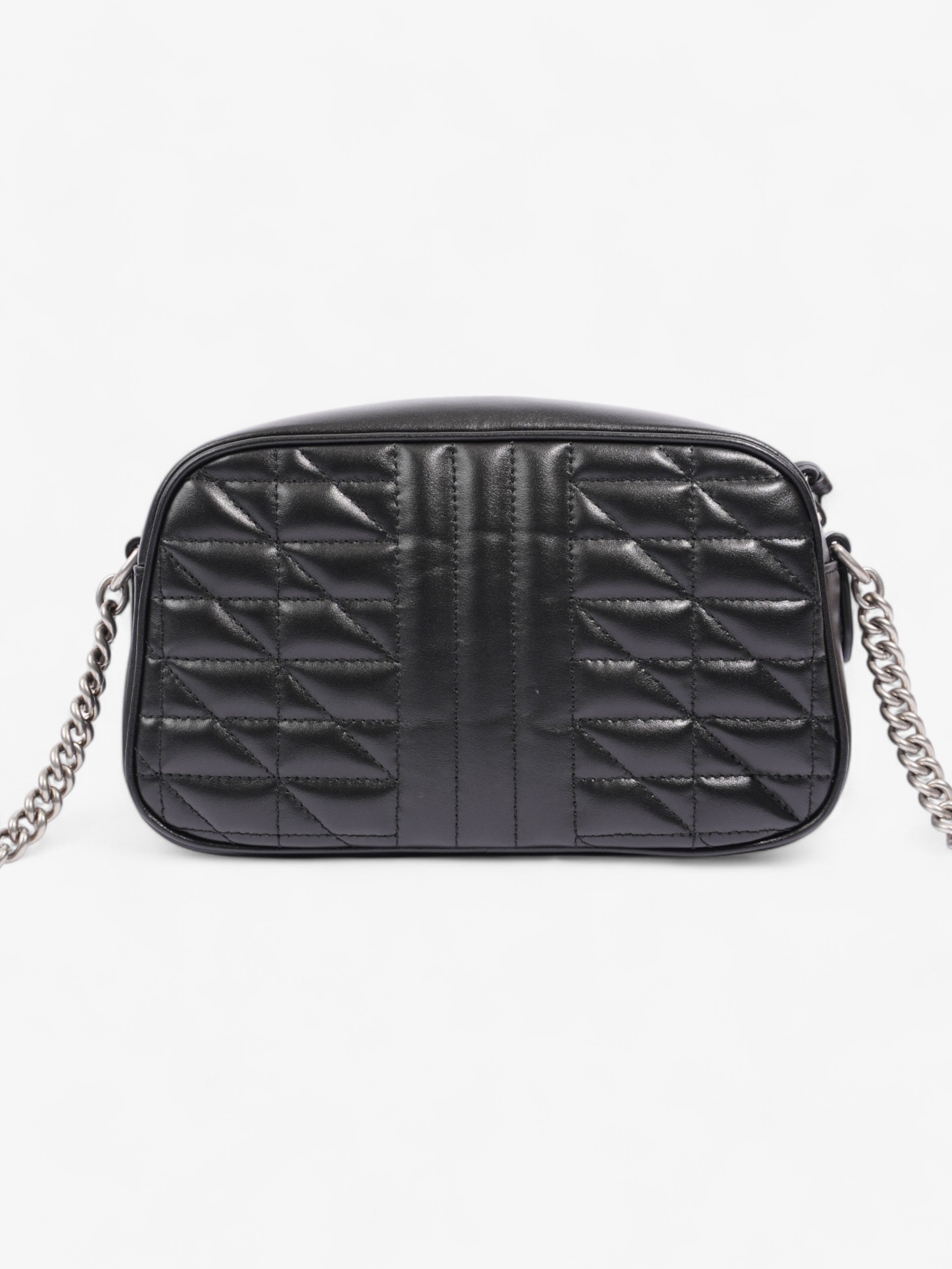 Gucci GG Marmont Chain Black Calfskin Leather Small