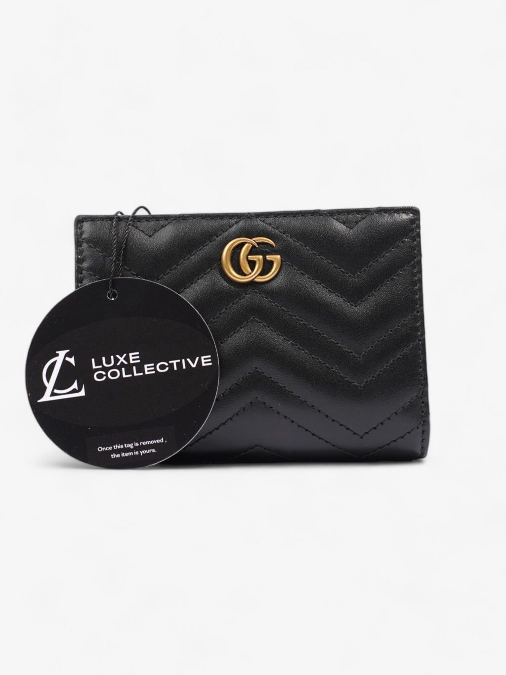 Gucci GG Marmont Wallet Black Matelasse Leather