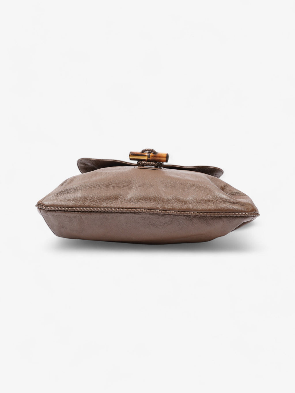 Gucci Bamboo Flap Brown Leather