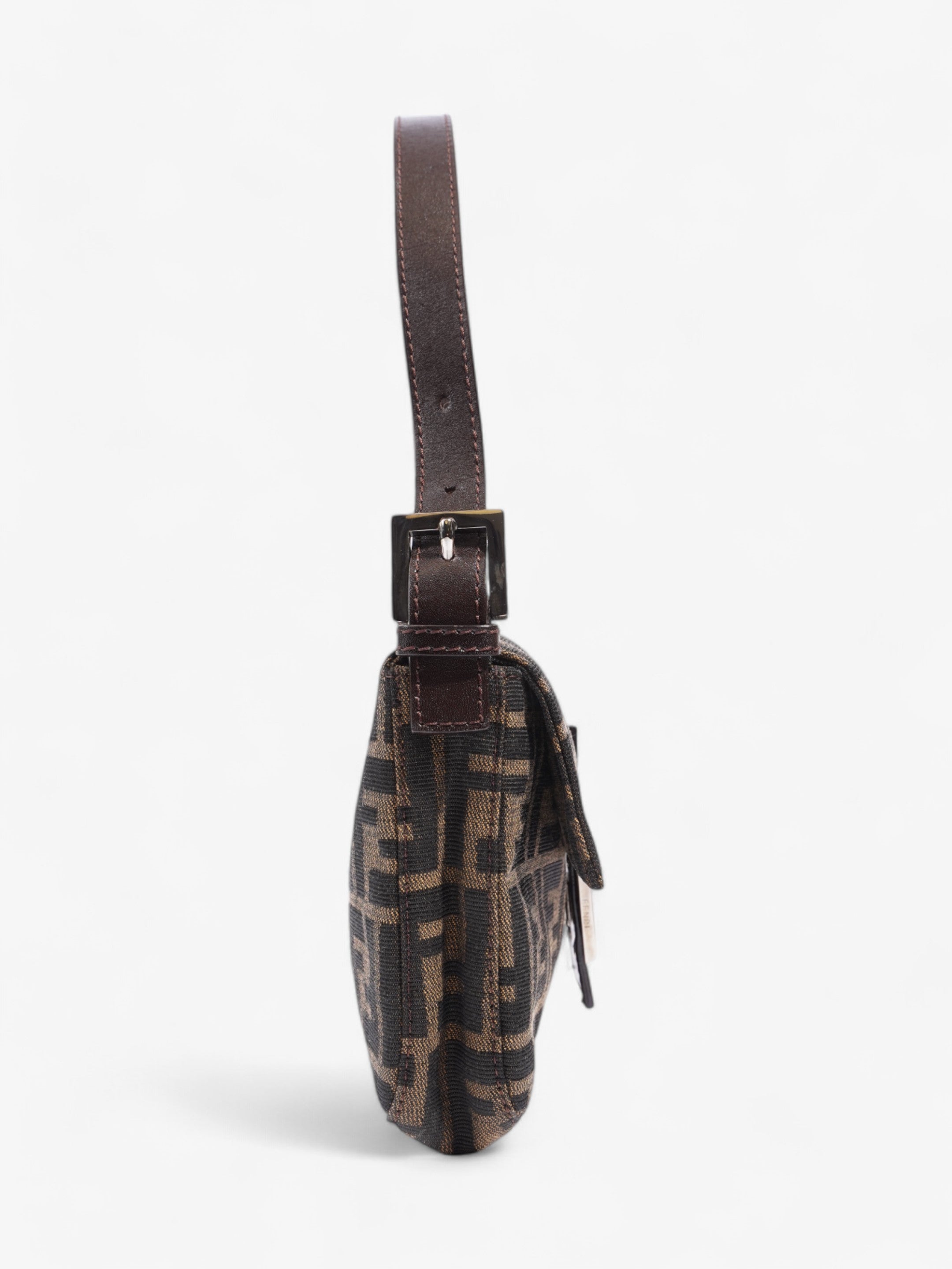 Fendi Zucca Baguette Tobacco / Dark Brown Cotton