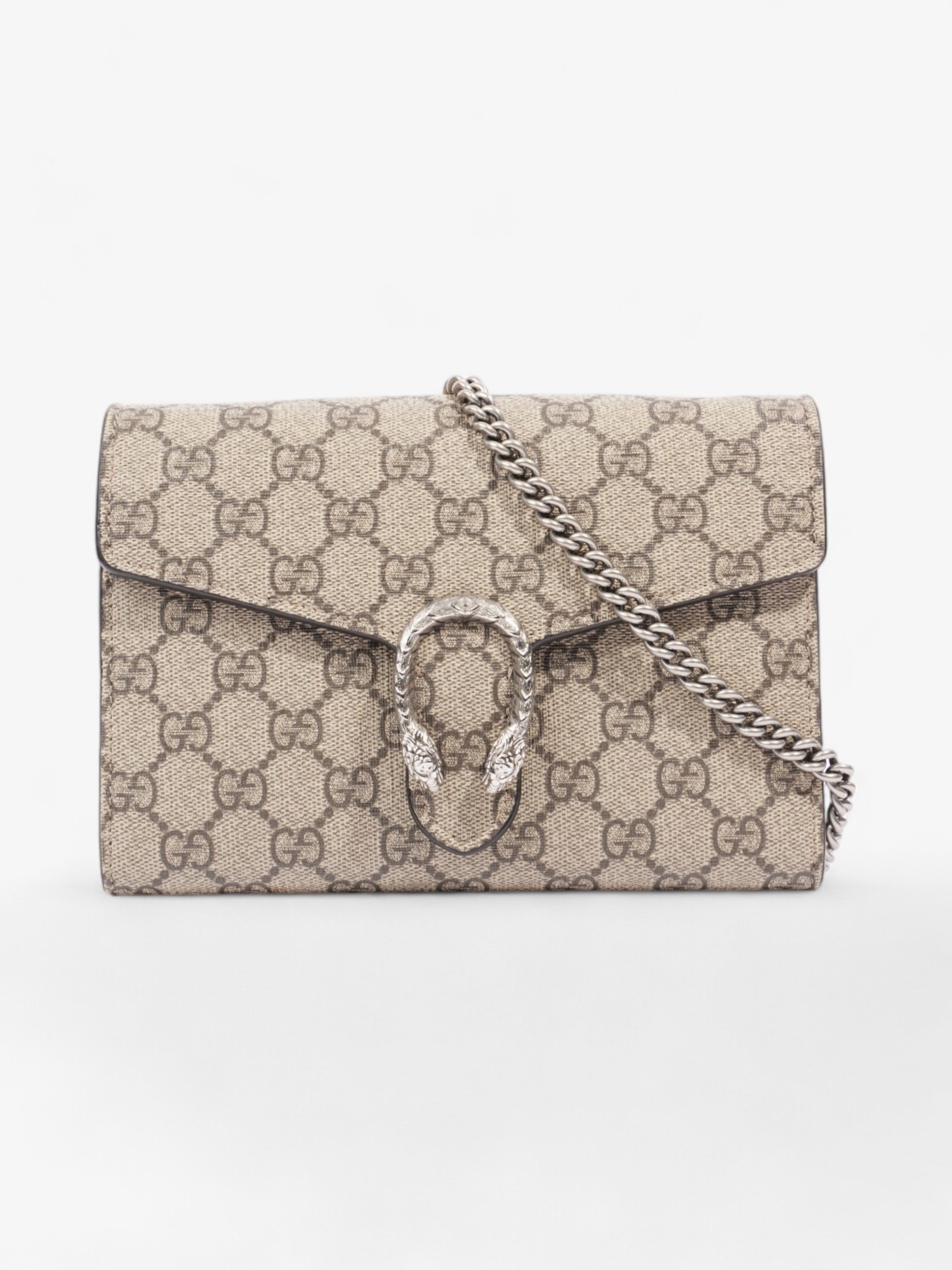 Gucci Dionysus Chain Wallet GG Supreme Coated Canvas
