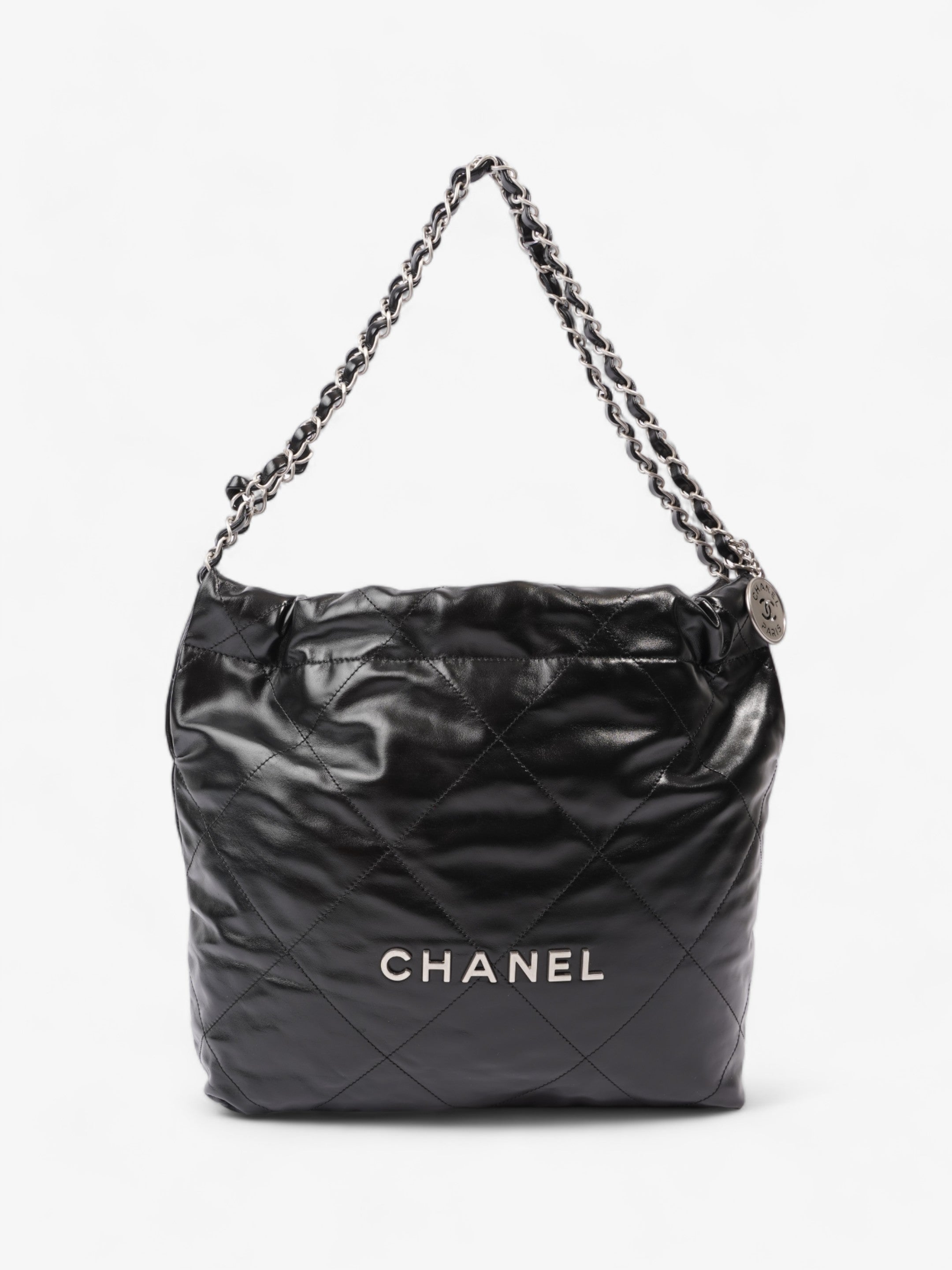 Chanel Chanel 22 Black Calfskin Leather Small