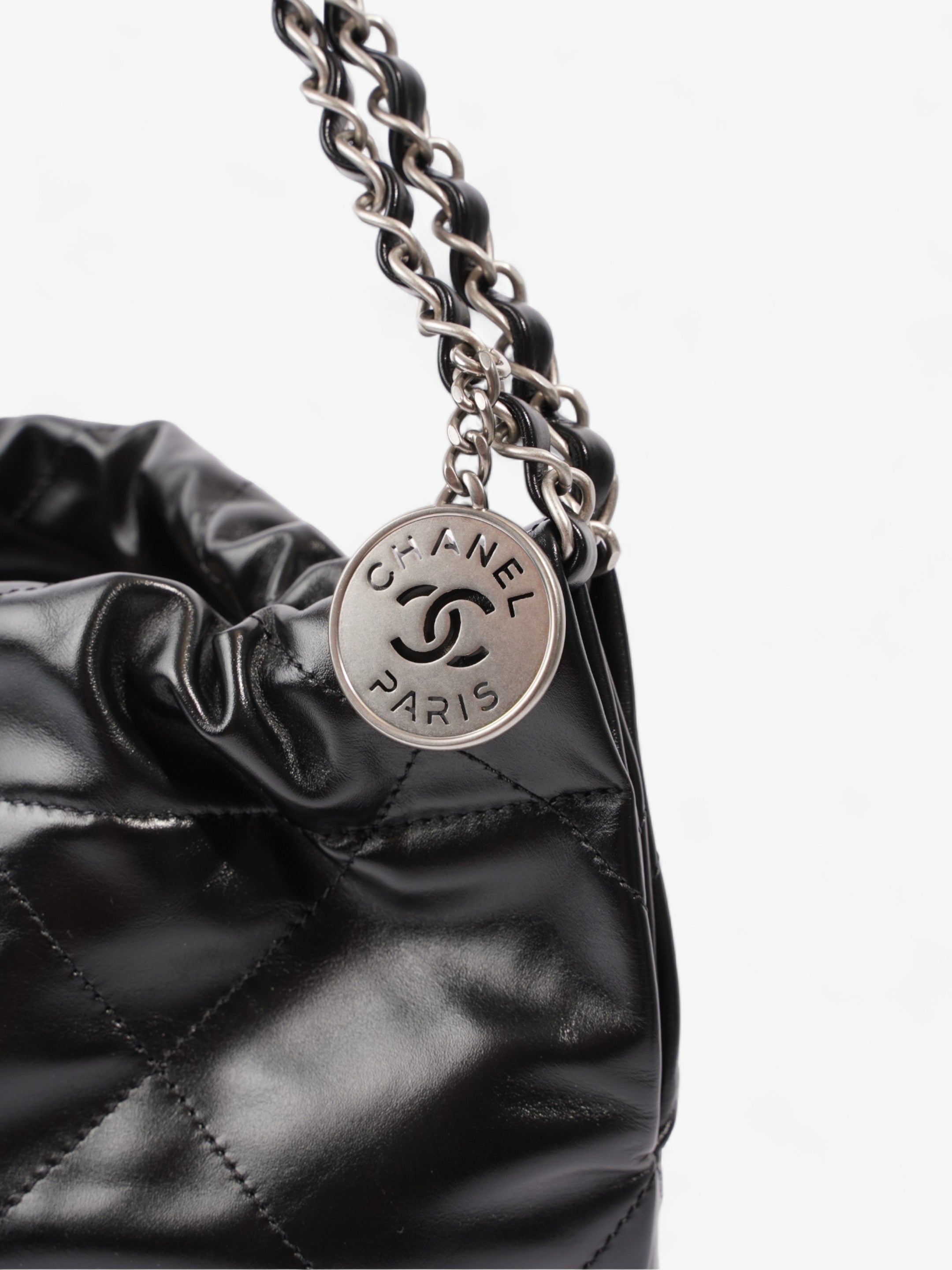 Chanel Chanel 22 Black Calfskin Leather Small