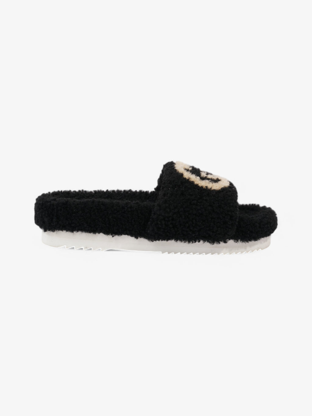 Gucci GG Merino Wool Black / Beige  Wool EU 40 UK 7
