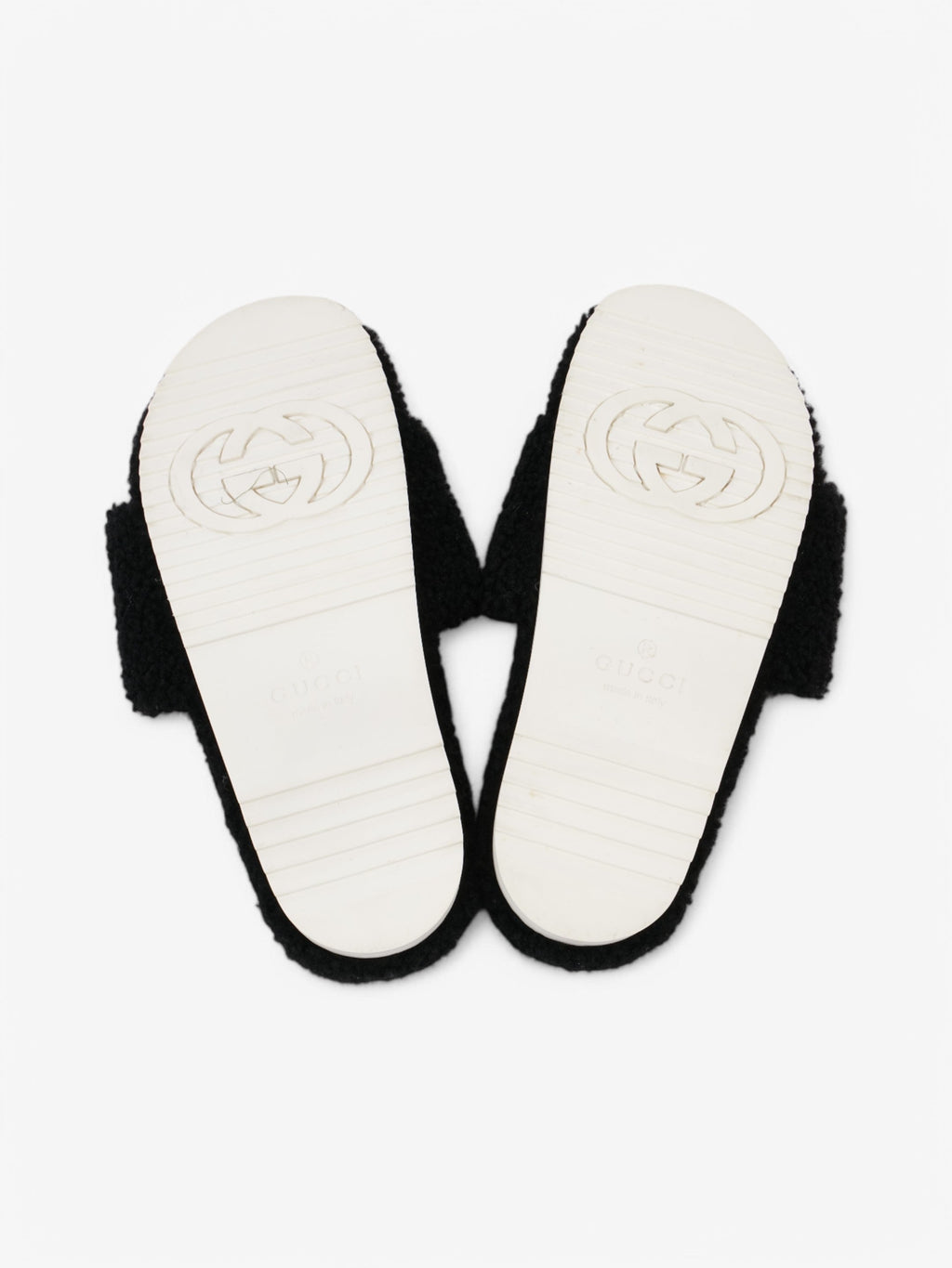 Gucci GG Merino Wool Black / Beige  Wool EU 40 UK 7