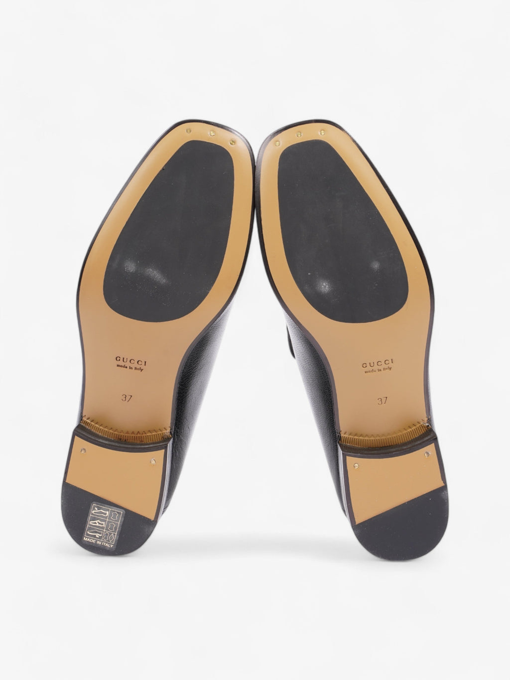 Gucci Horsebit Loafers Black Leather EU 37 UK 4