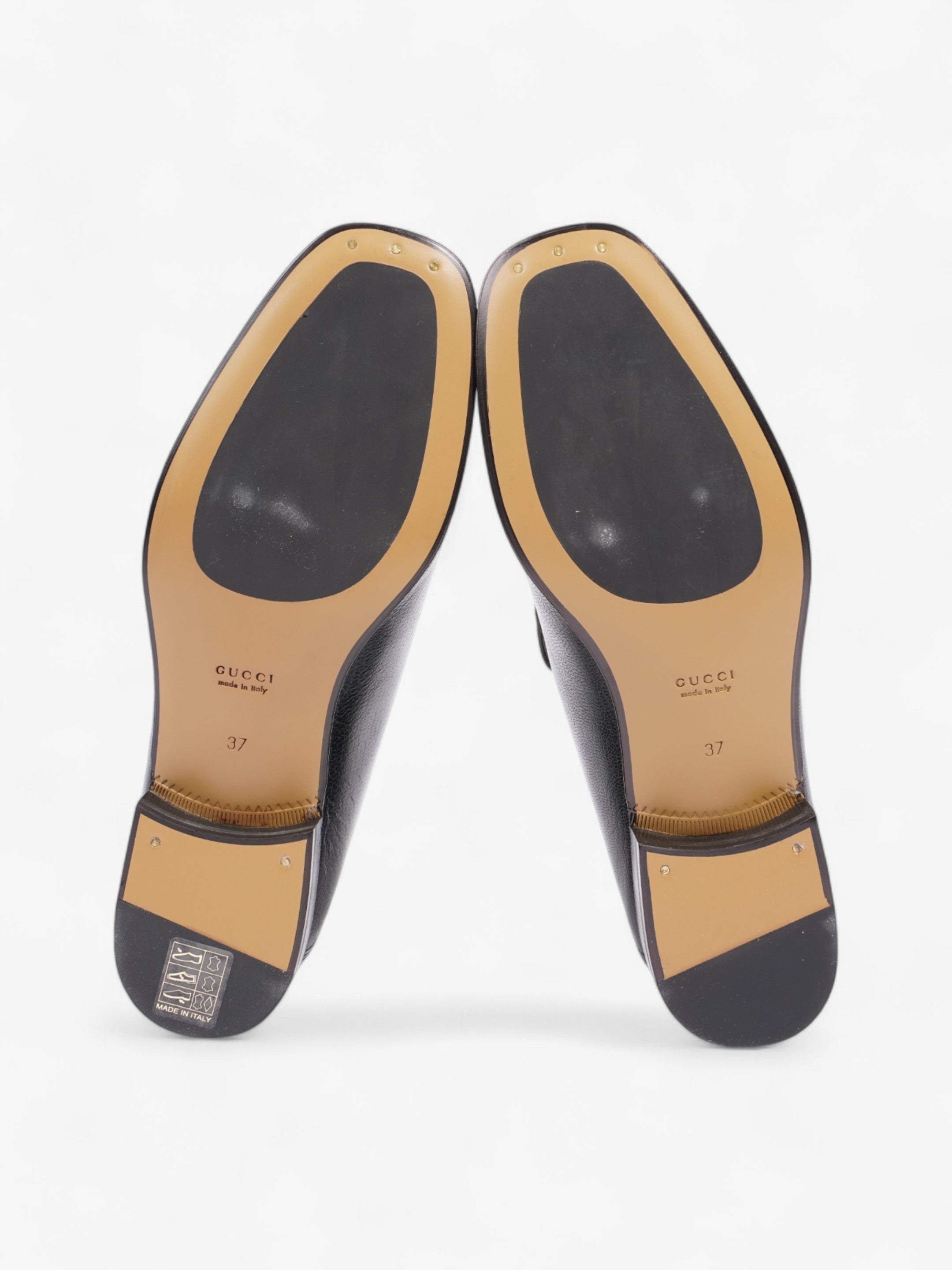 Gucci Horsebit Loafers Black Leather EU 37 UK 4