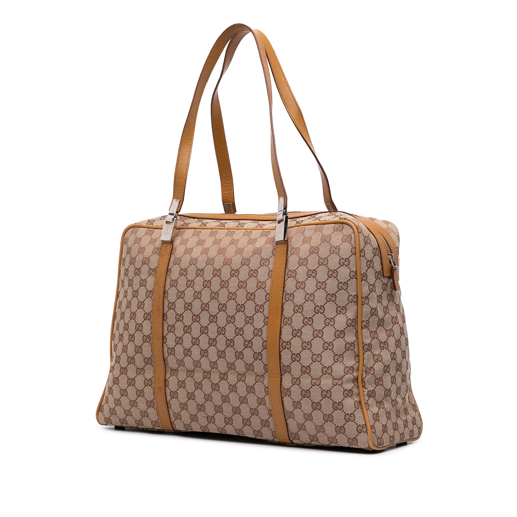 Web Carry On Duffle Bag GG Canvas Large