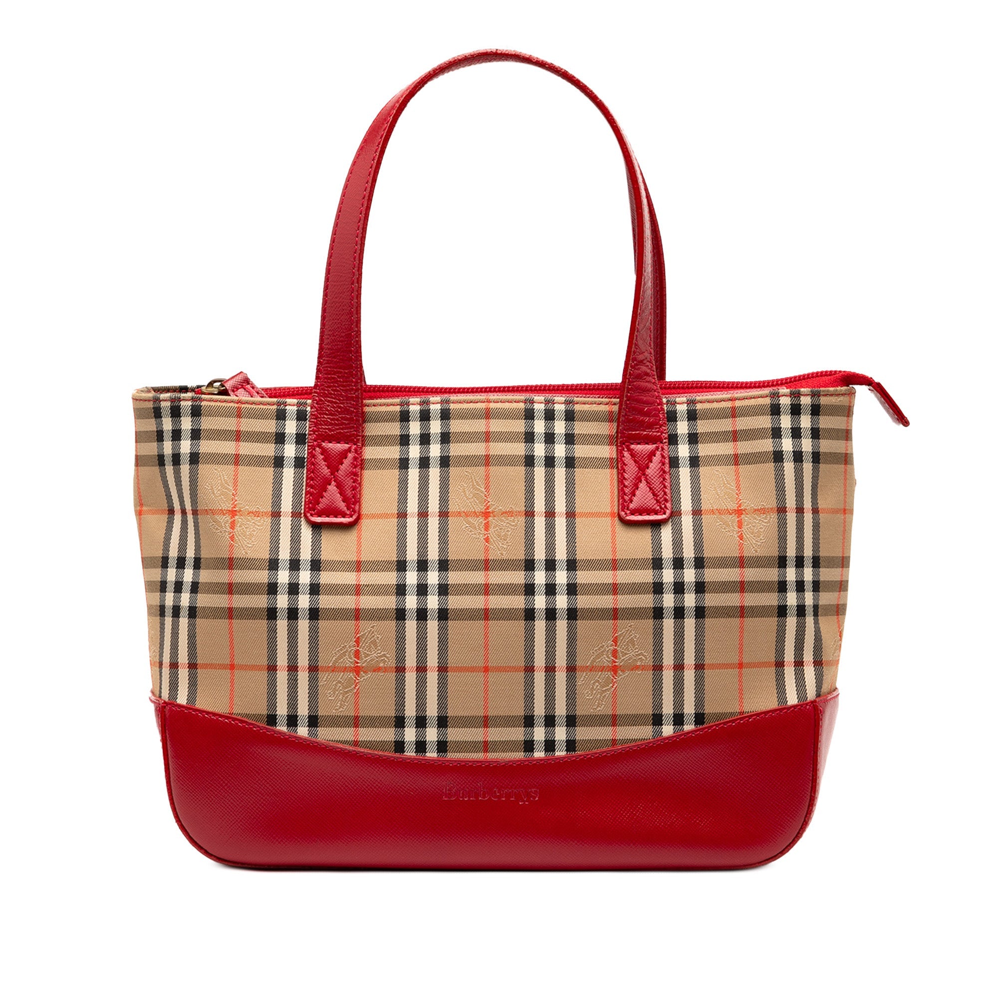 Reversible Tote Haymarket Coated Canvas and Leather Small