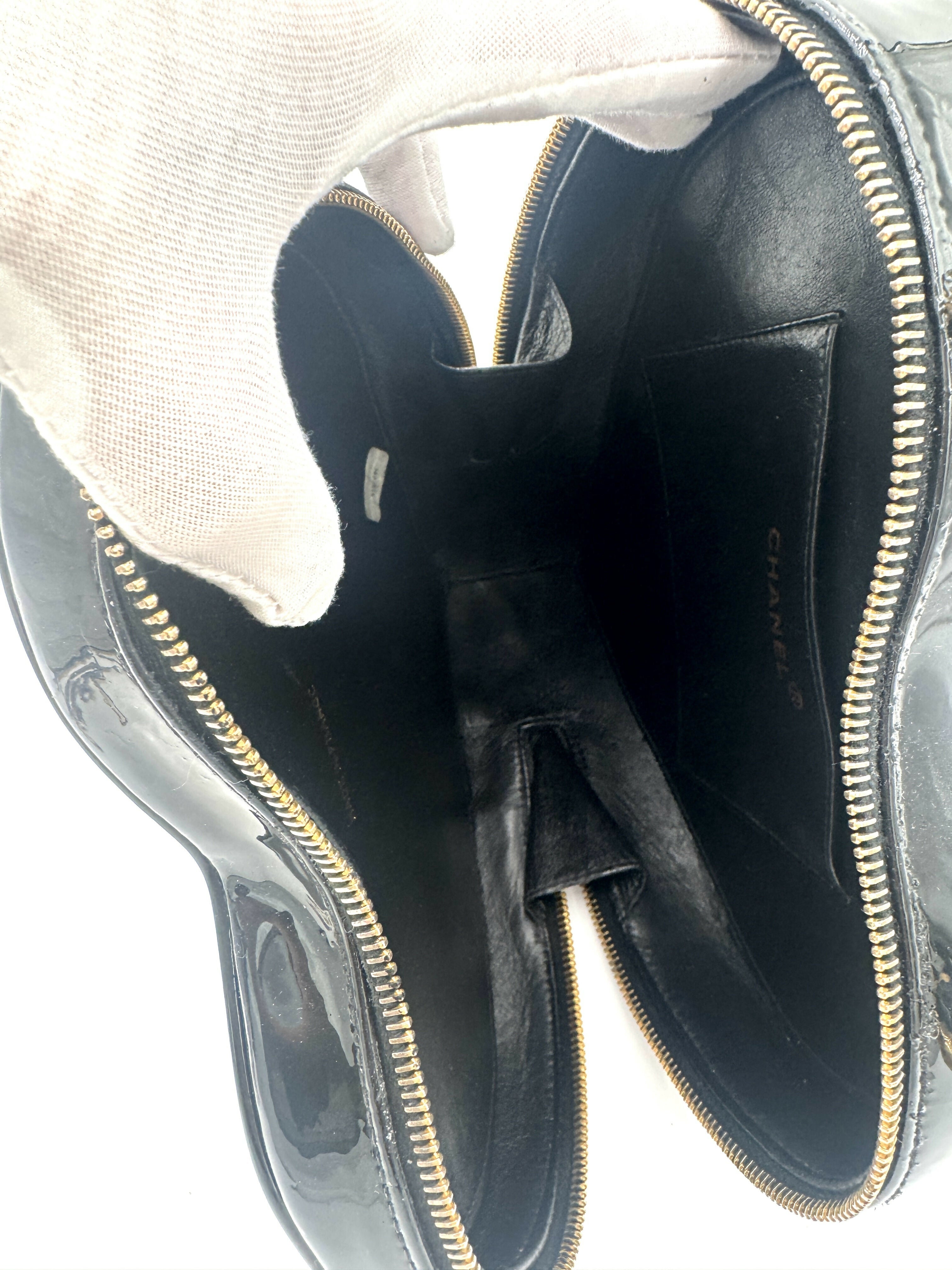Chanel 1995 Vintage Barbie Black Heart Vanity Bag