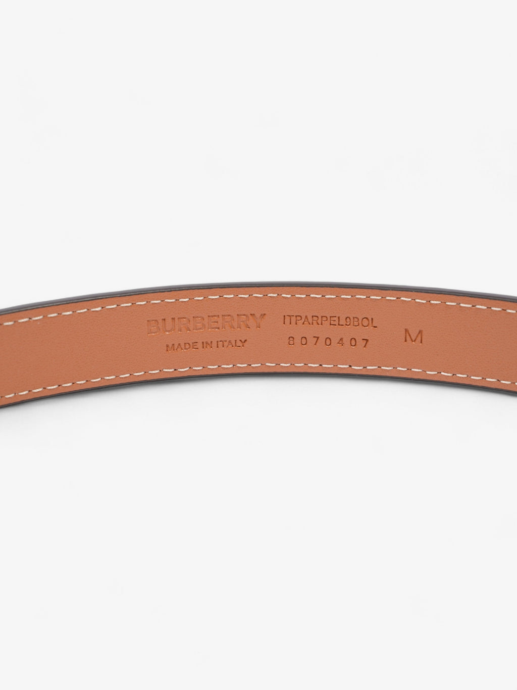 Burberry TB Belt Vintage Check / Gold Canvas Medium - 101cm